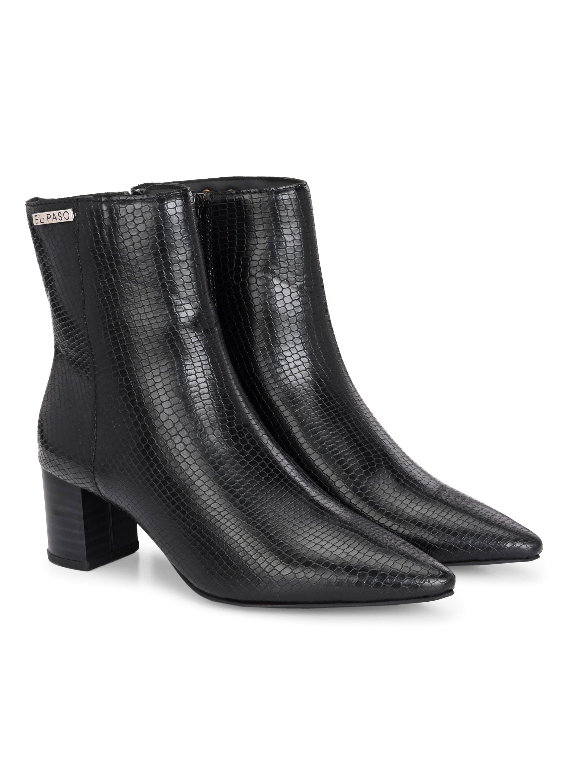 El Paso Women Faux Leather Casual Chelsea Boots-7