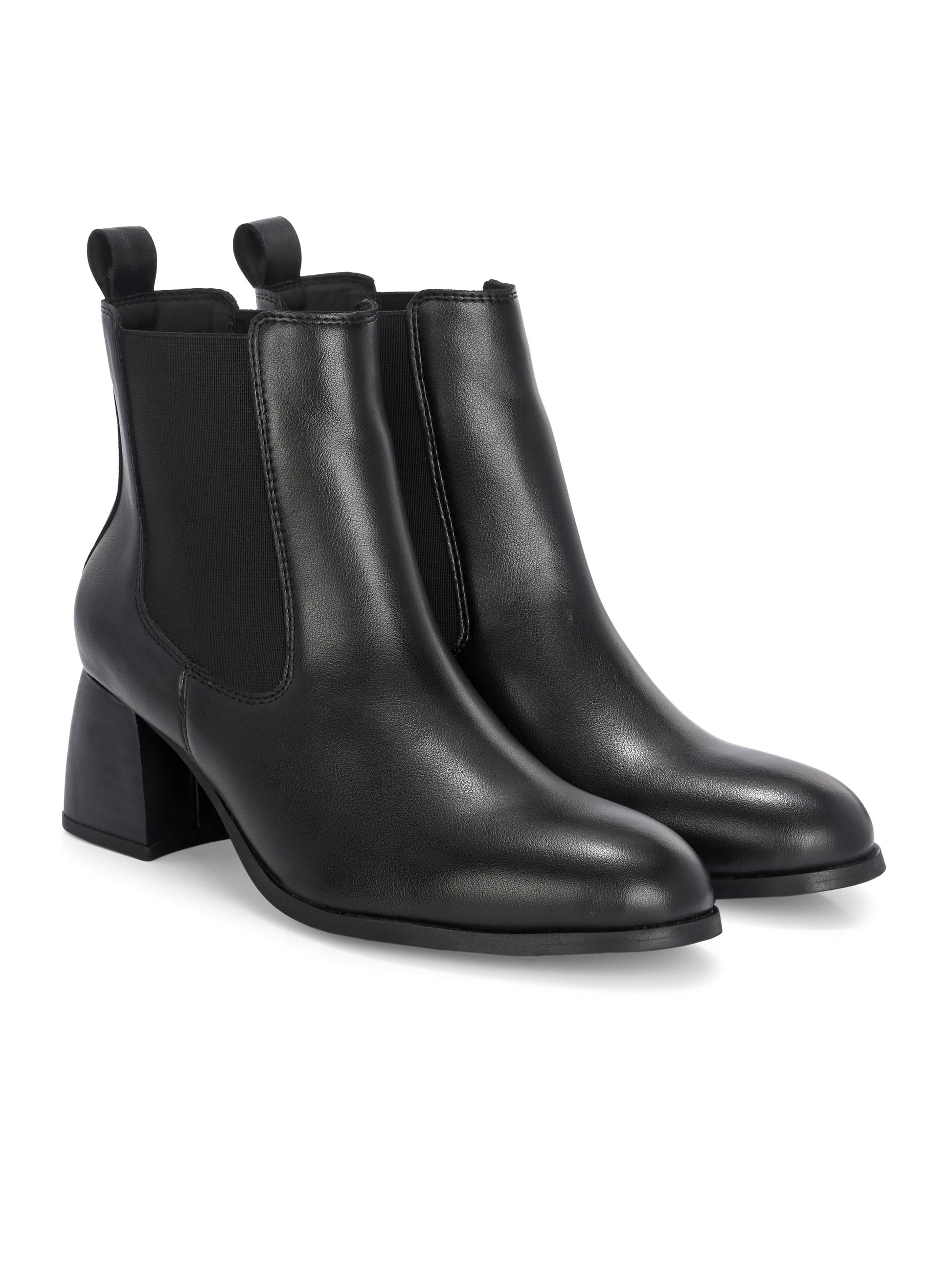 EL PASO Women Faux Leather Casual Slip On Boots-4