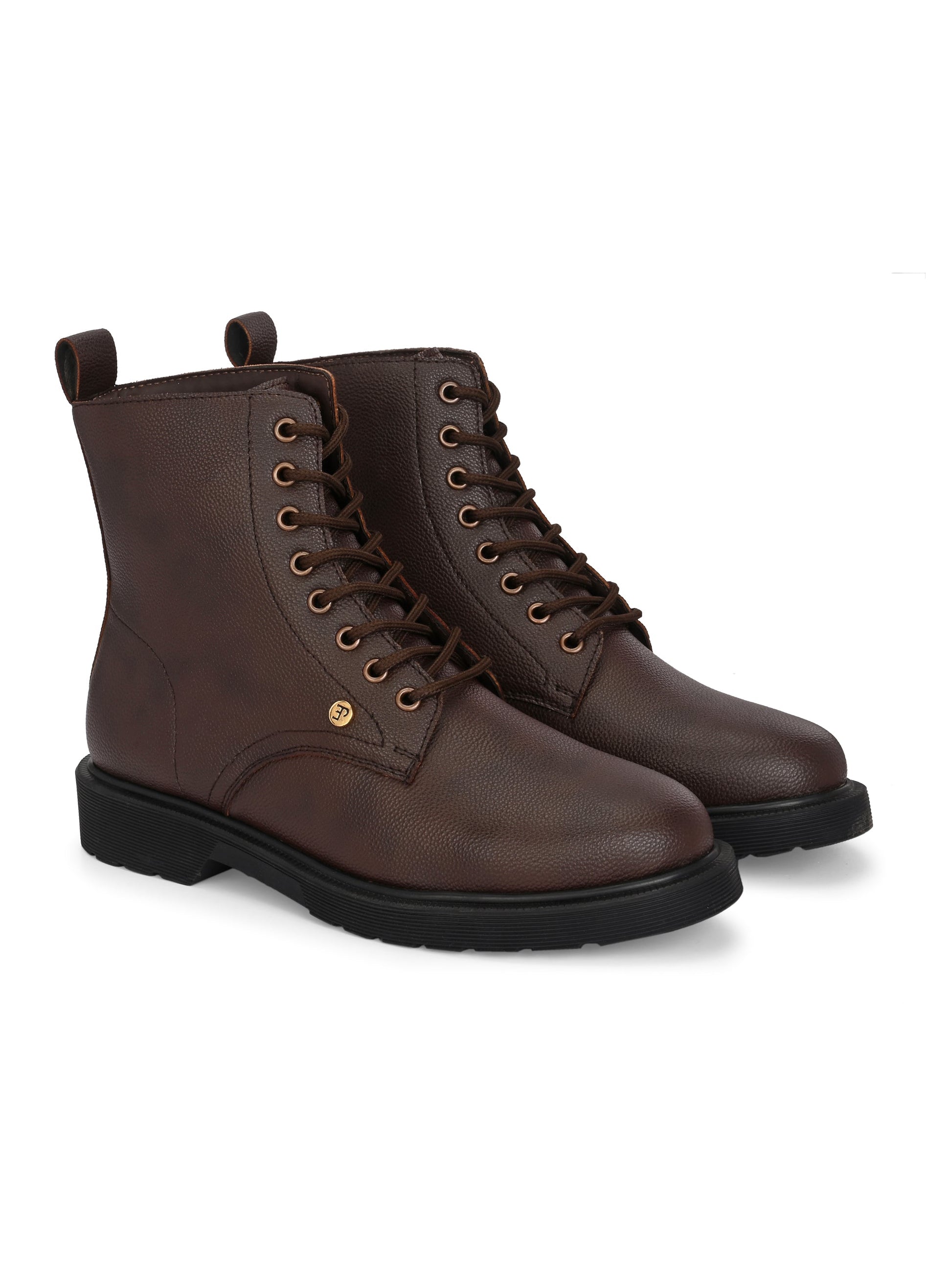 El Paso Women Faux Leather Casual Lace Up Boots-16