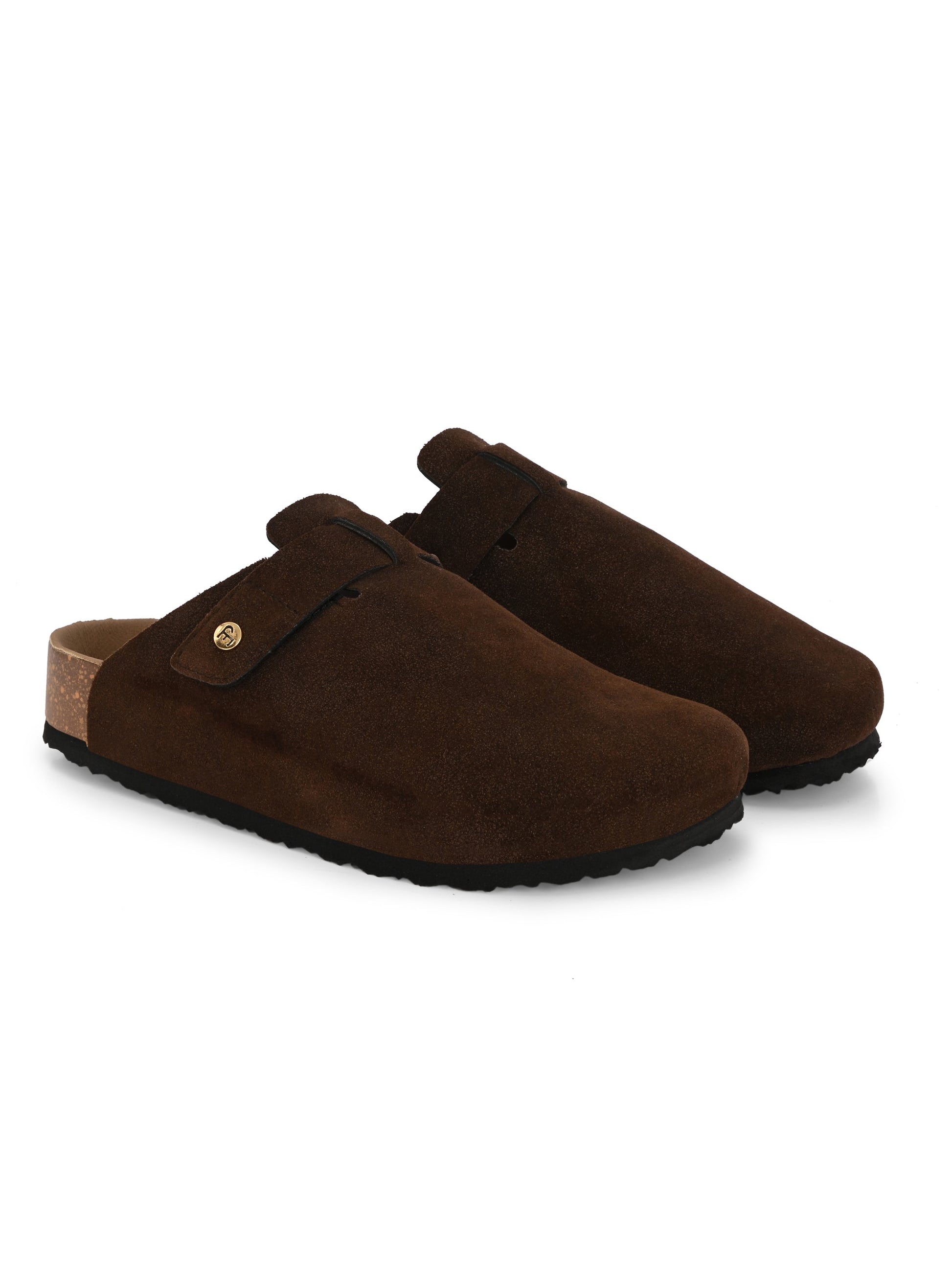 EL PASO Men Faux Leather Casual Slip On Sandals-38