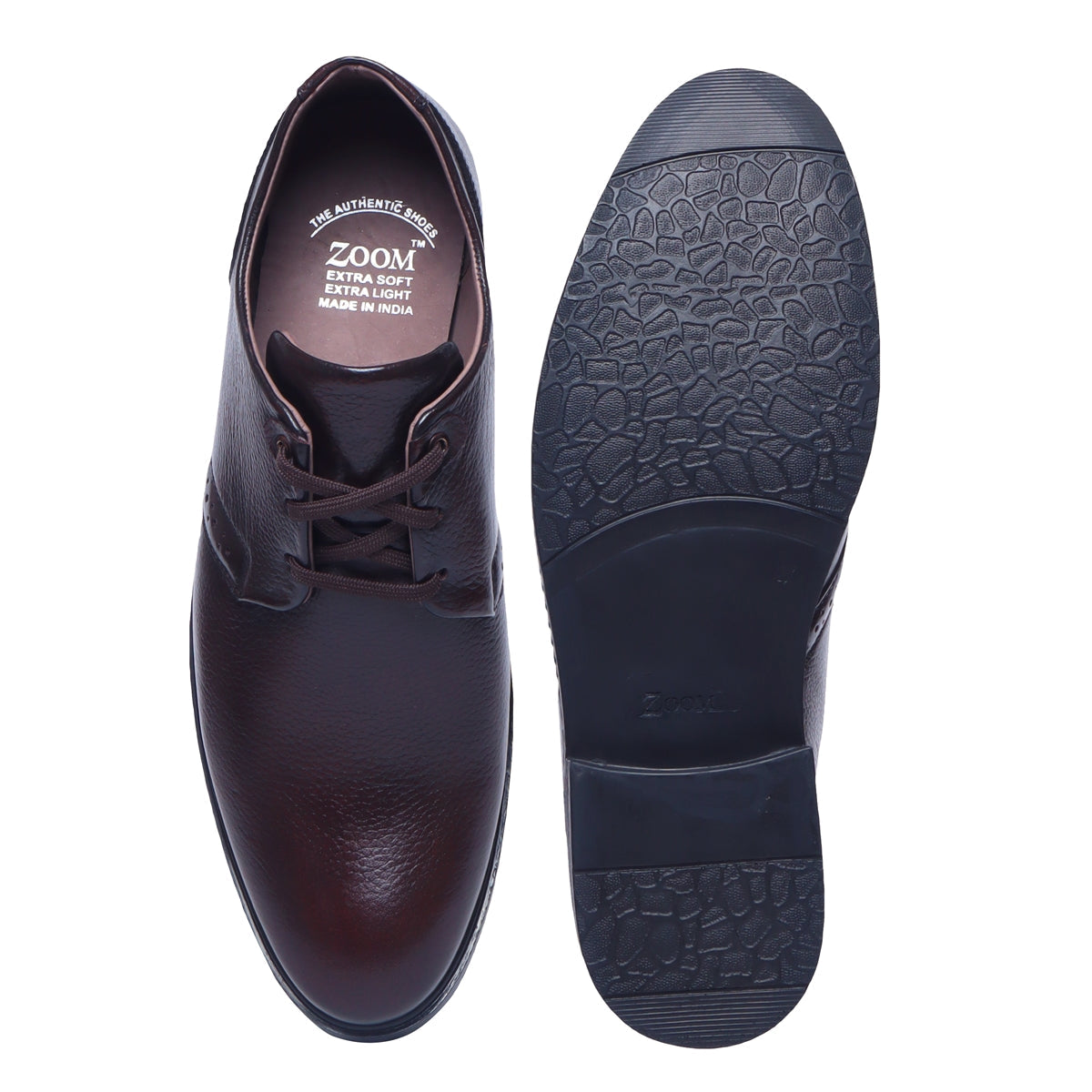 Men's Lace-Up Leather Shoes – B-52 (Black/Brown/Tan) | Zoom Shoes