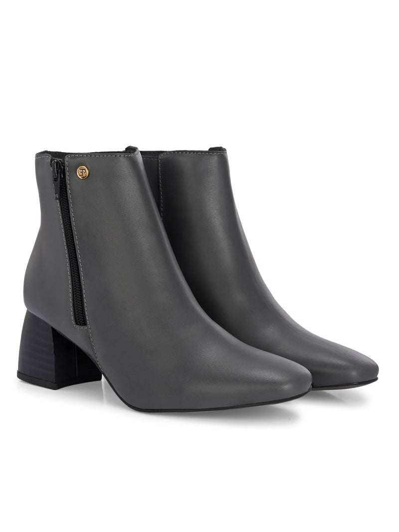 EL PASO Women Suede Faux Leather Casual Chelsea Boots-22