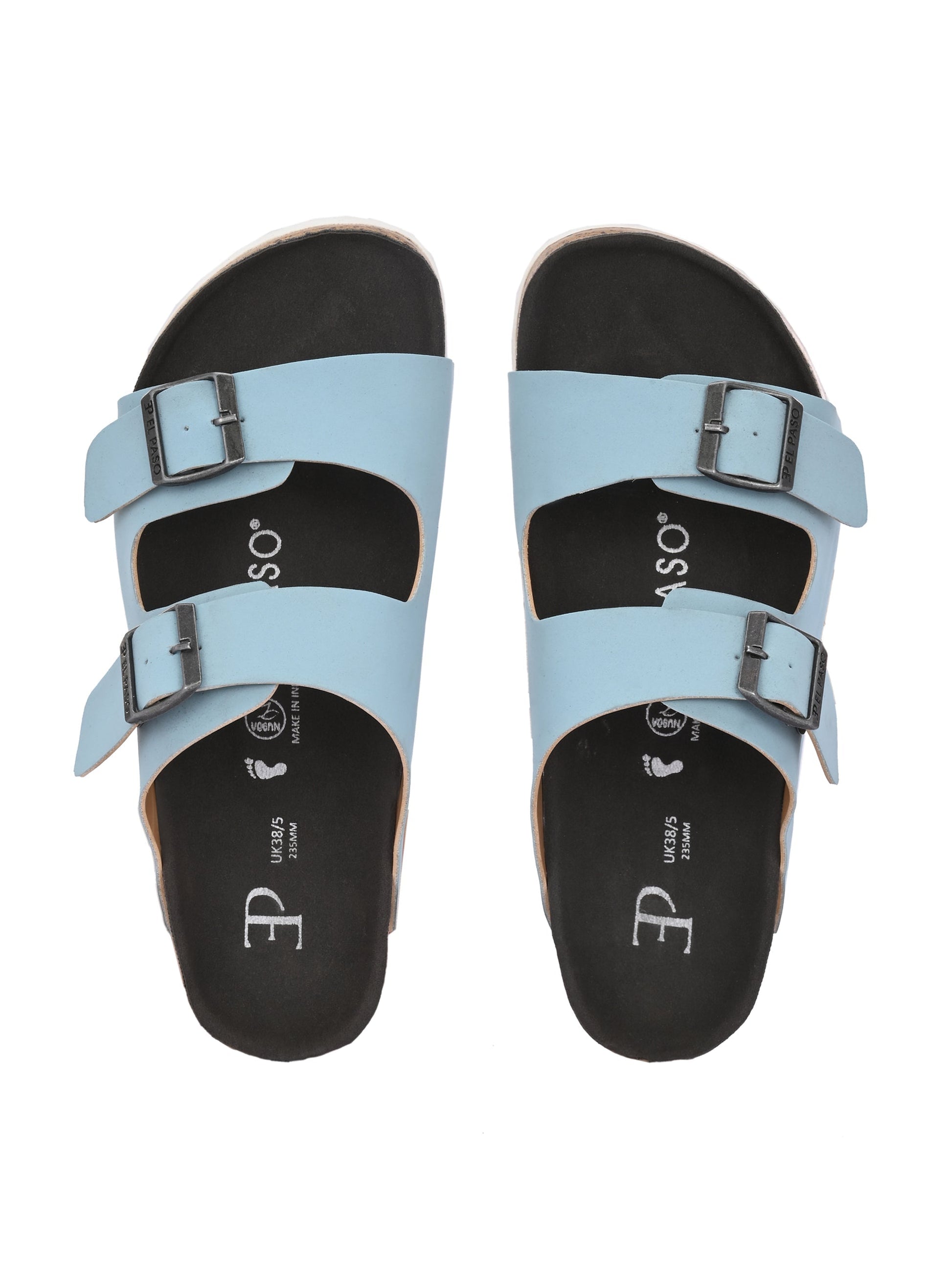 Luxurious Camel Leather Double-Strap Sandal For Women-58
