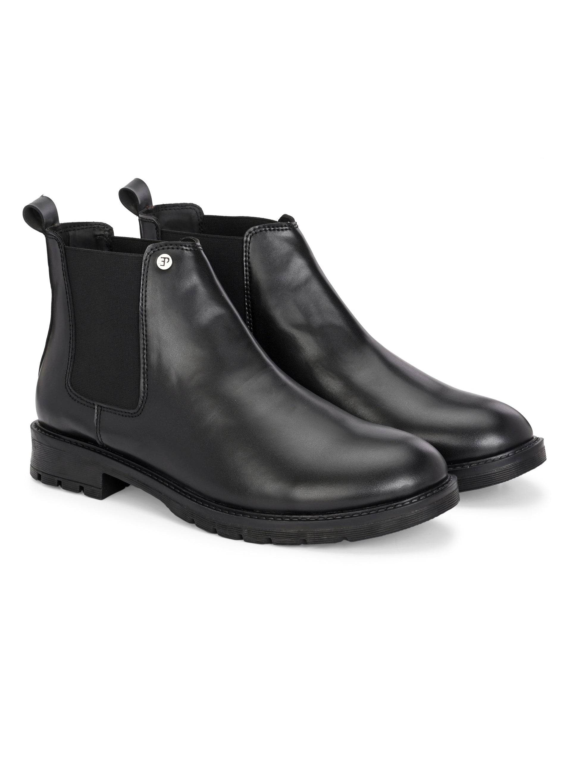 El Paso Men Faux Leather Casual Chelsea Boots-7