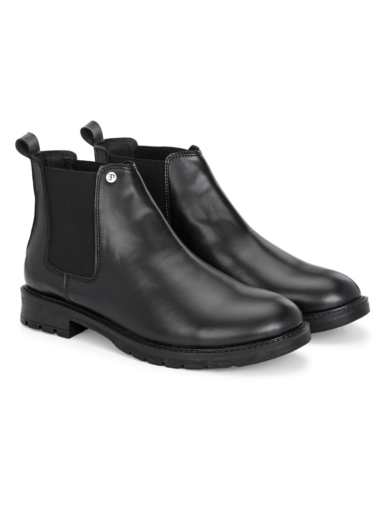 El Paso Men Faux Leather Casual Chelsea Boots-7