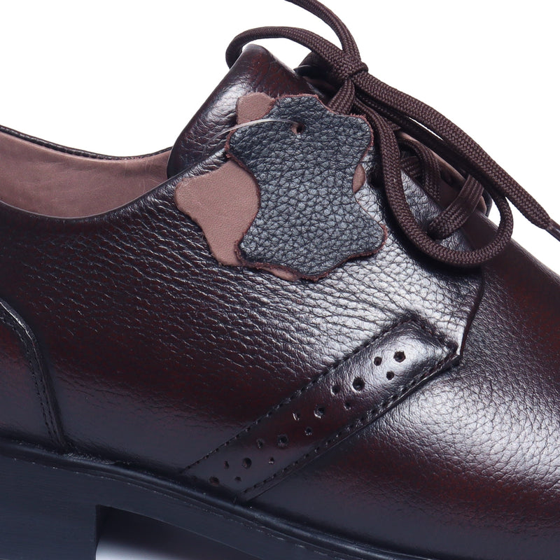 Men's Lace-Up Leather Shoes – B-52 (Black/Brown/Tan) | Zoom Shoes