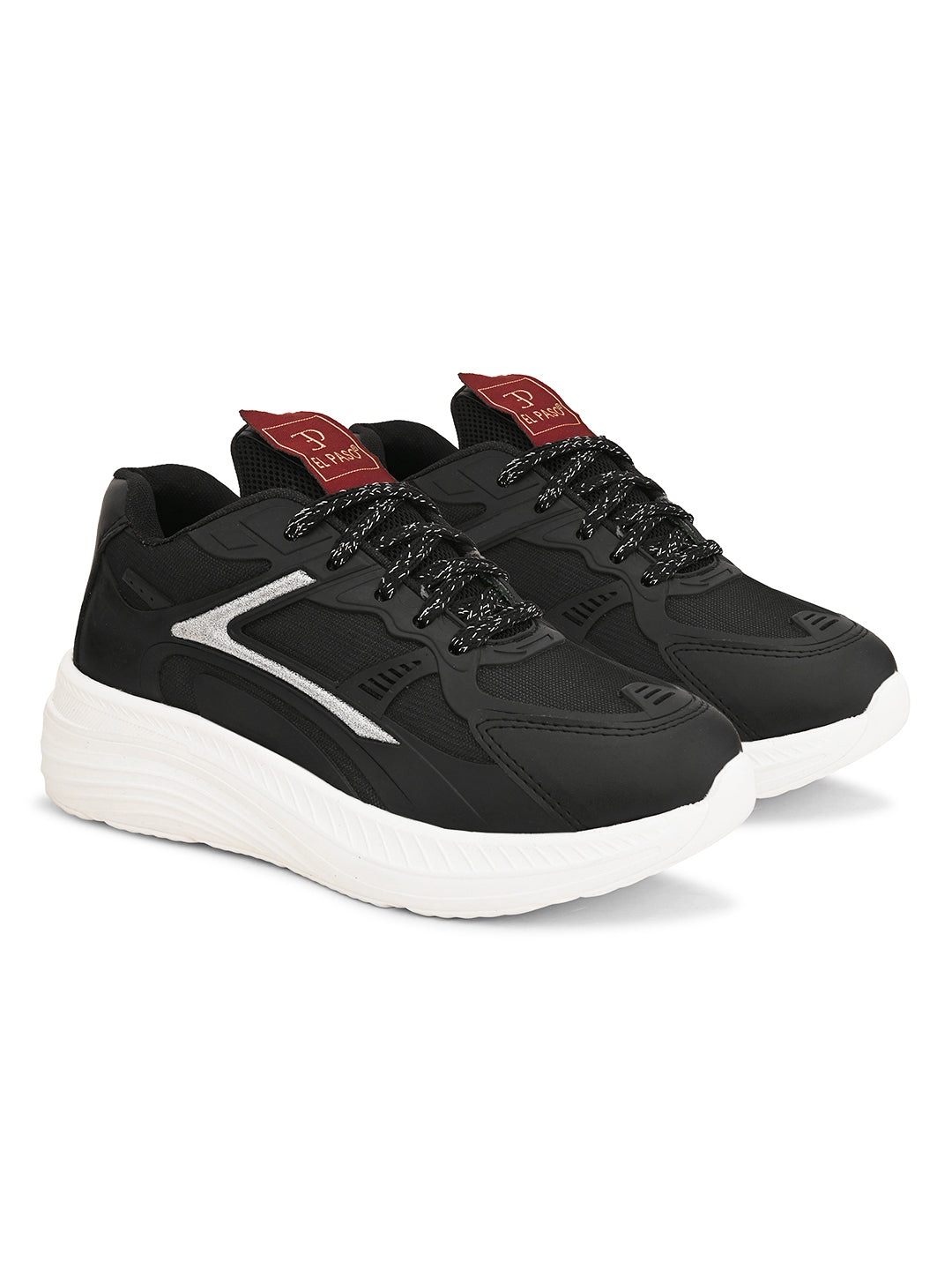 Women Solid Round Toe Lightweight Sneakers-5