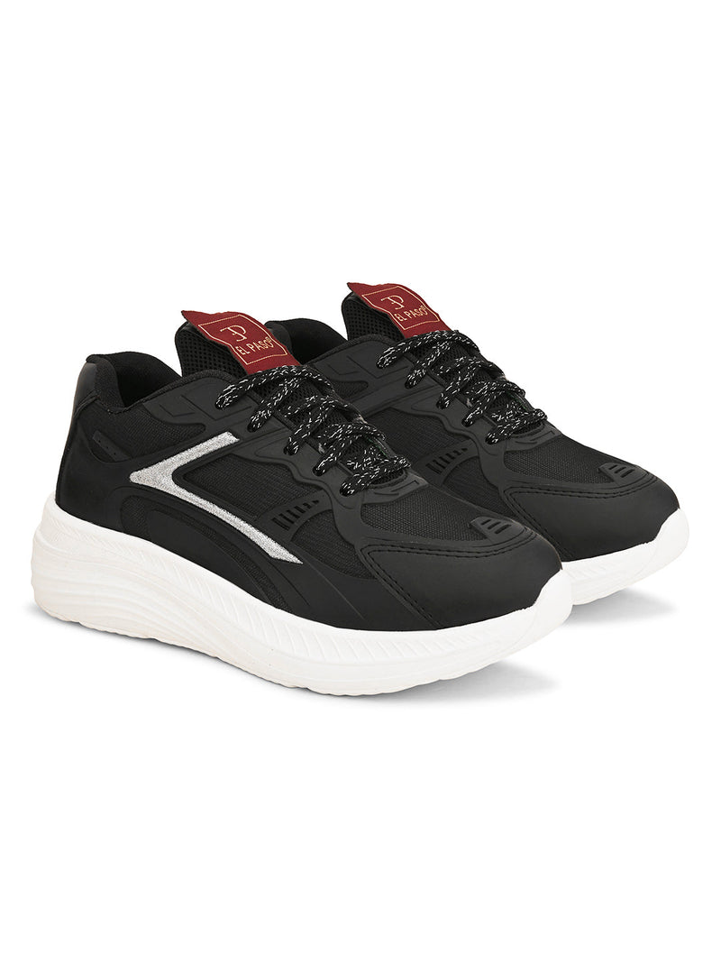 Women Solid Round Toe Lightweight Sneakers-5