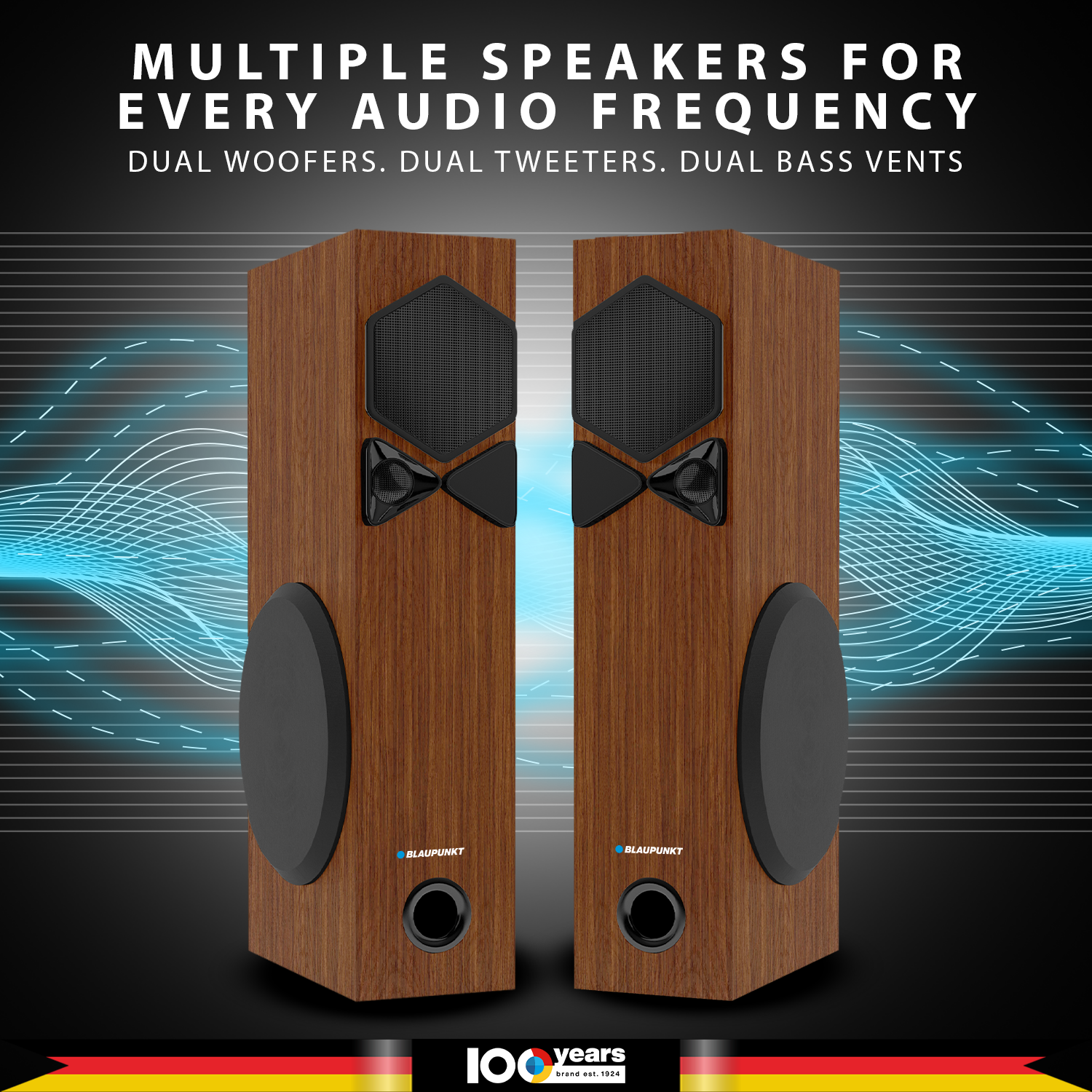 ROCK & ROLL TSP Tower Speakers Refurbished Brown-4