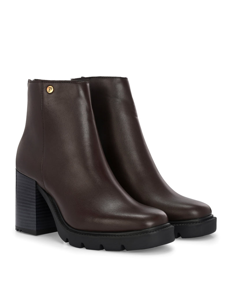 EL PASO Women Faux Leather Casual Chelsea Boots-30