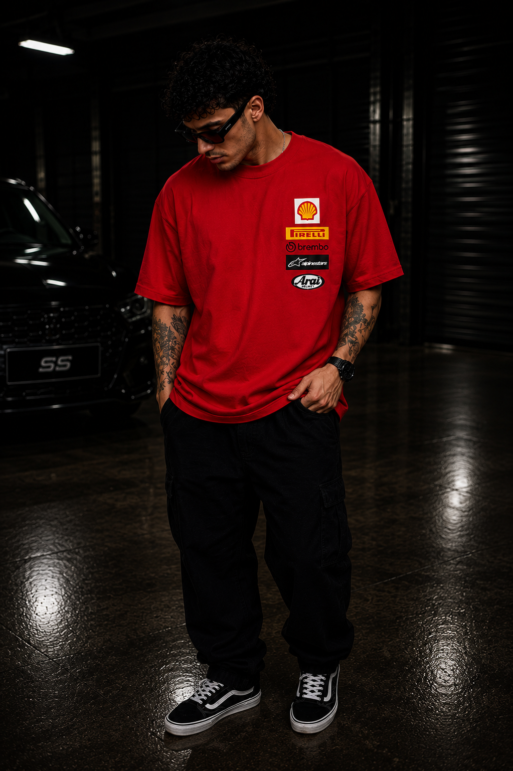T-Shirt - Red - Race Lover - Oversized
