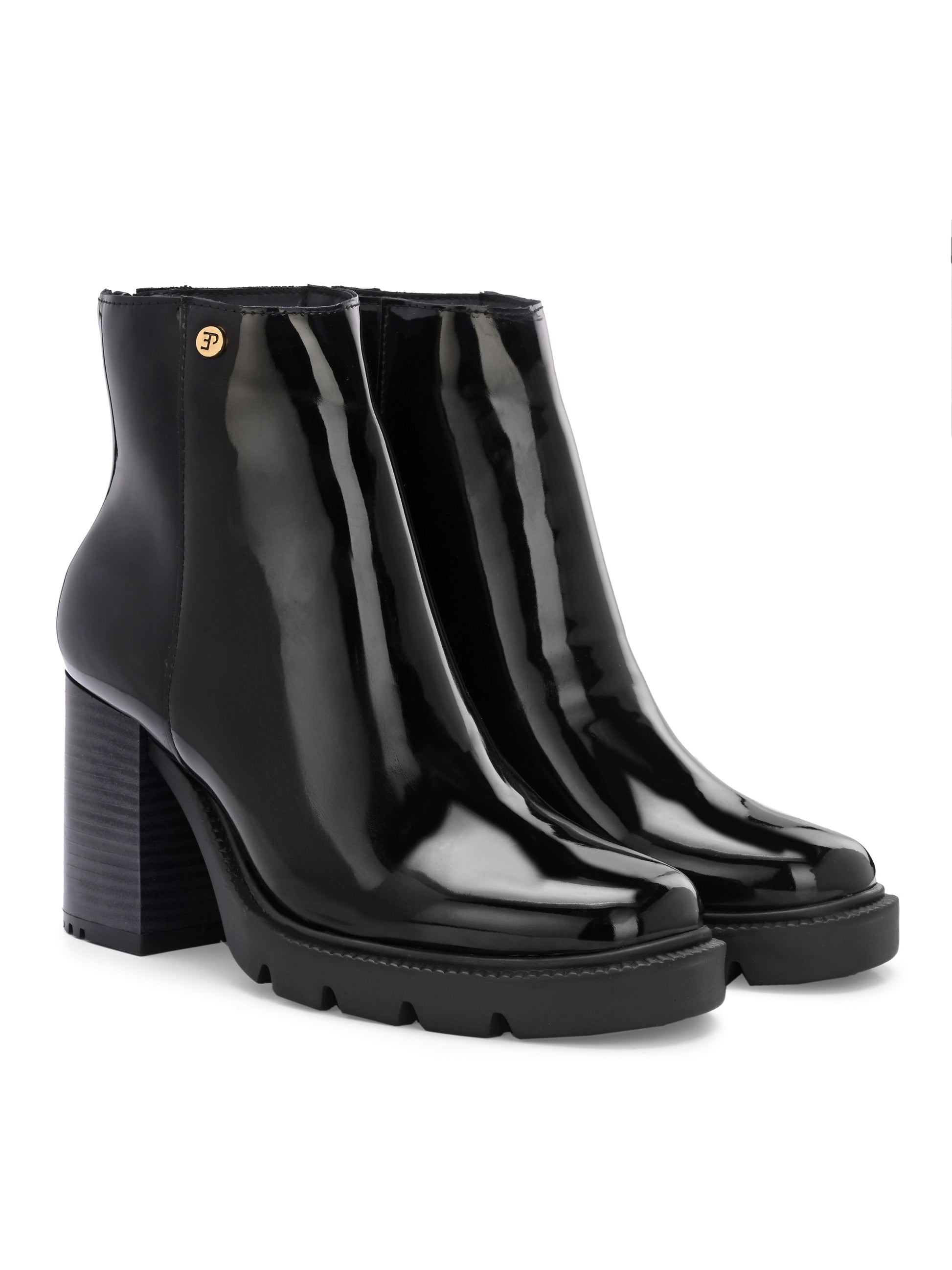 EL PASO Women Faux Leather Casual Chelsea Boots-7