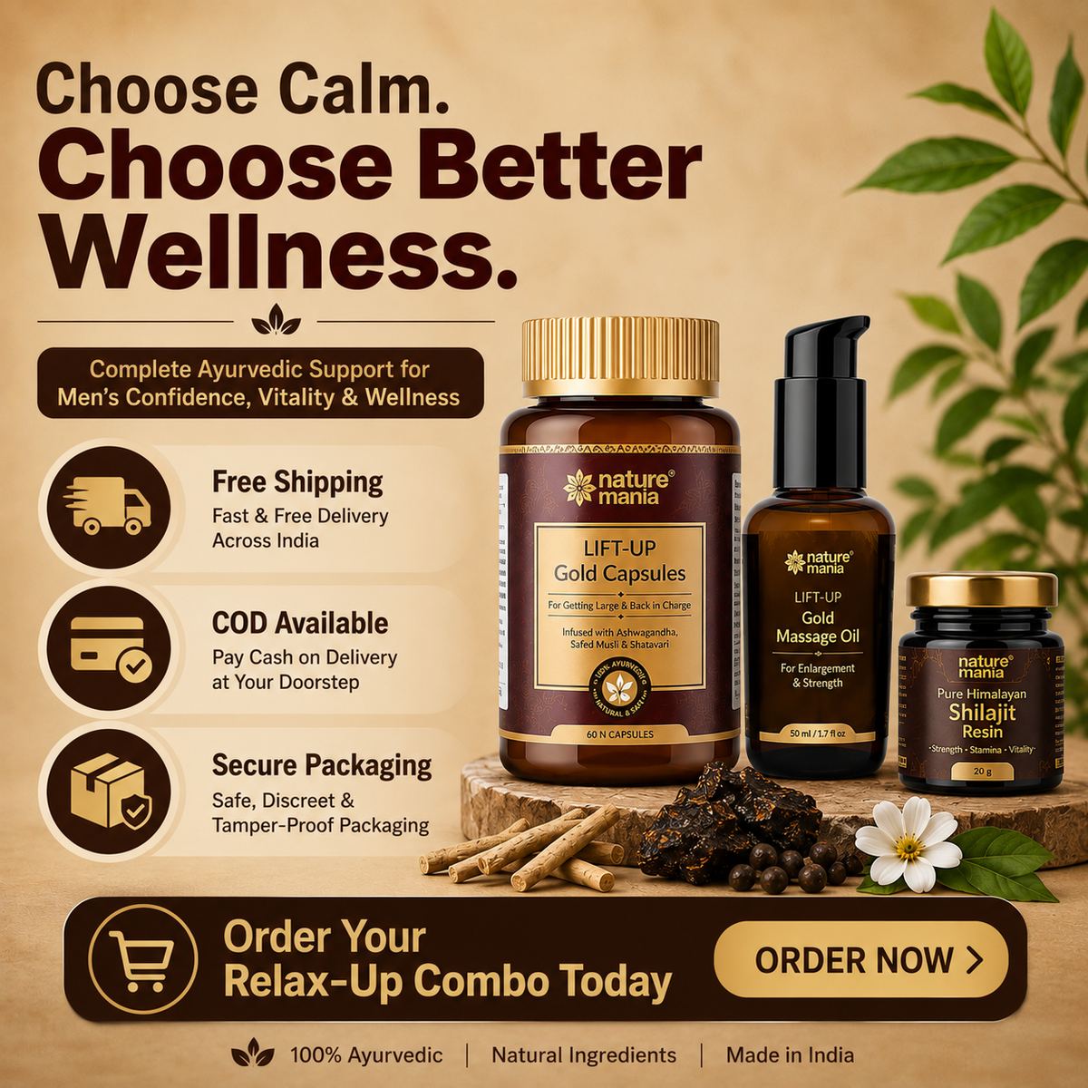 Nature Mania Size Combo (Male Enhancer LIFT UP Combo)