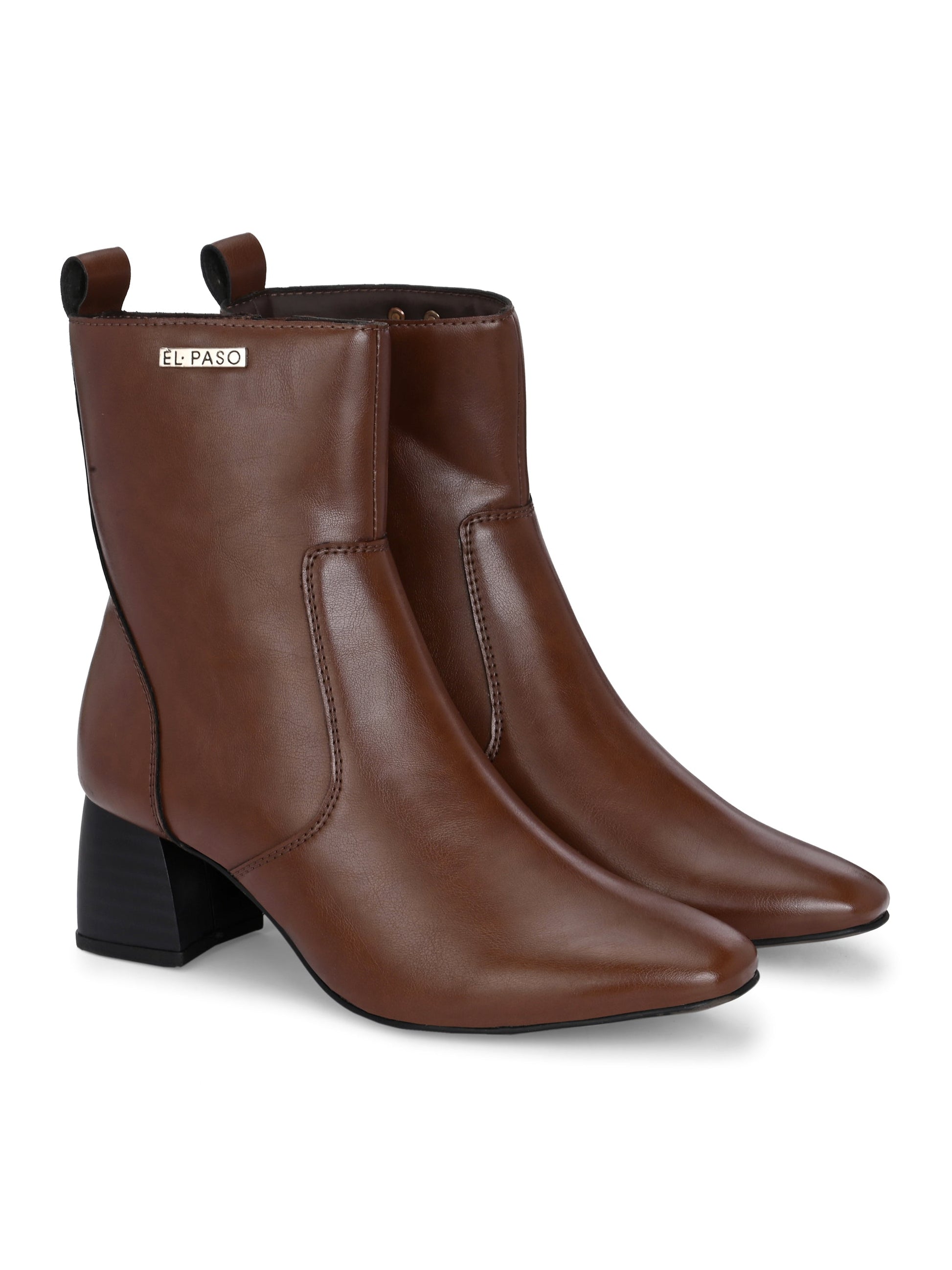 El Paso Women Faux Leather Casual Chelsea Boots-15