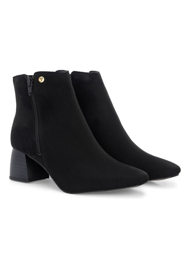 EL PASO Women Suede Faux Leather Casual Chelsea Boots-6