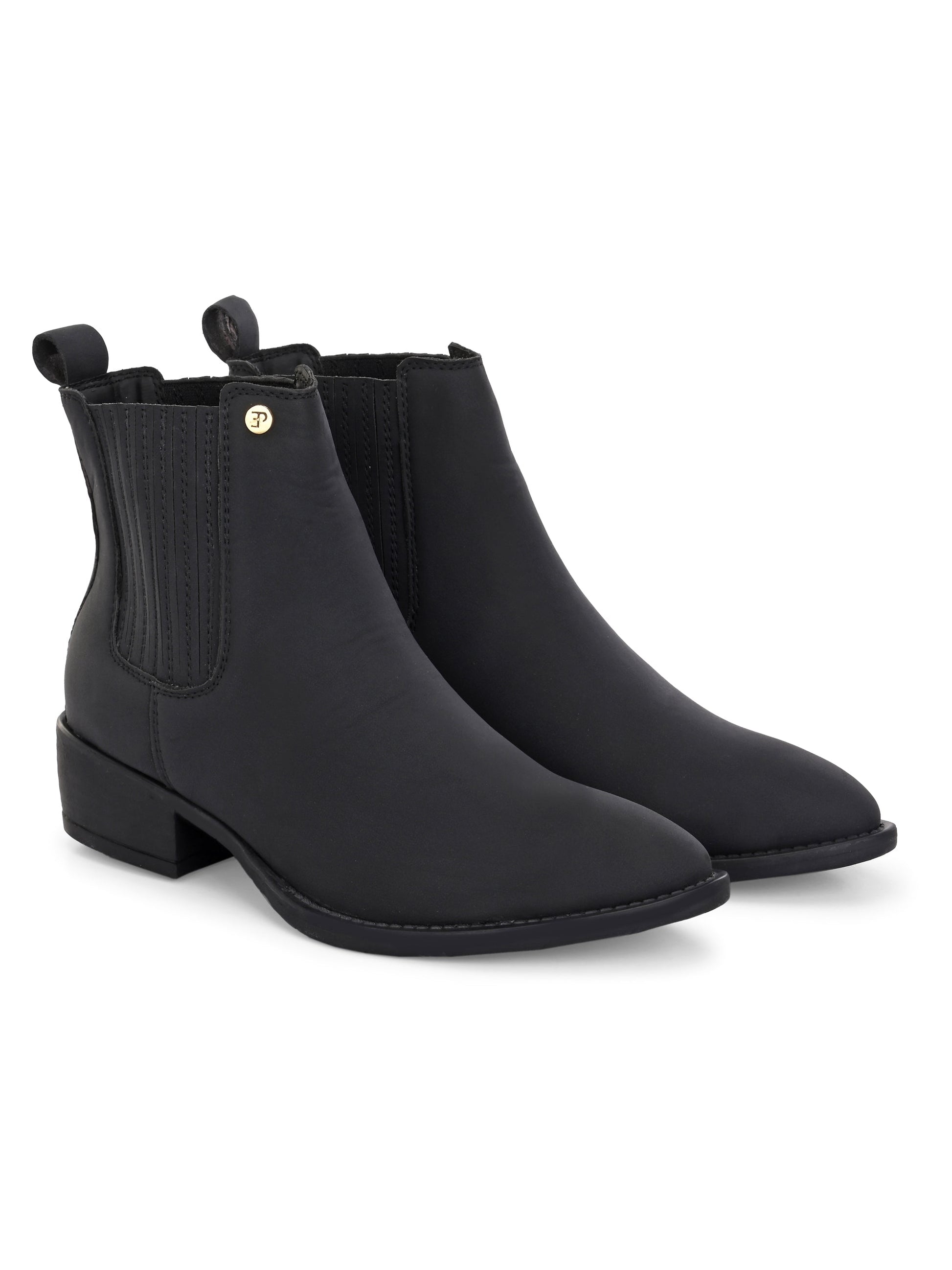 El Paso Women Faux Leather Casual Chelsea Boots-7