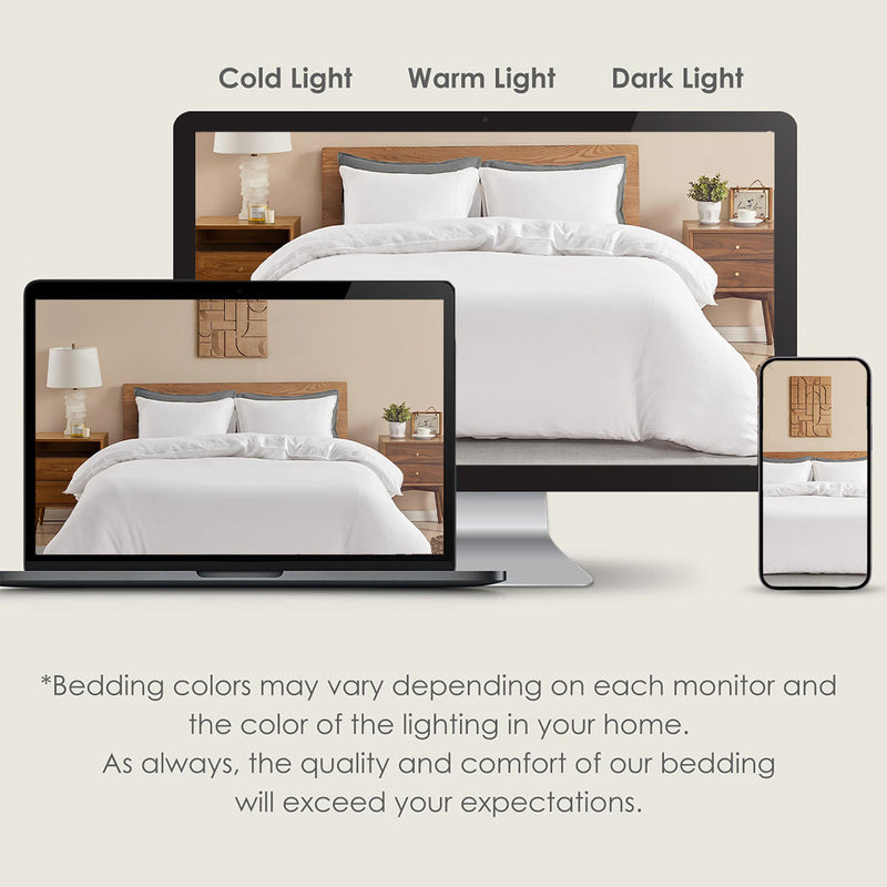Fort Mellow - Solid Duvet Cover (White)-7