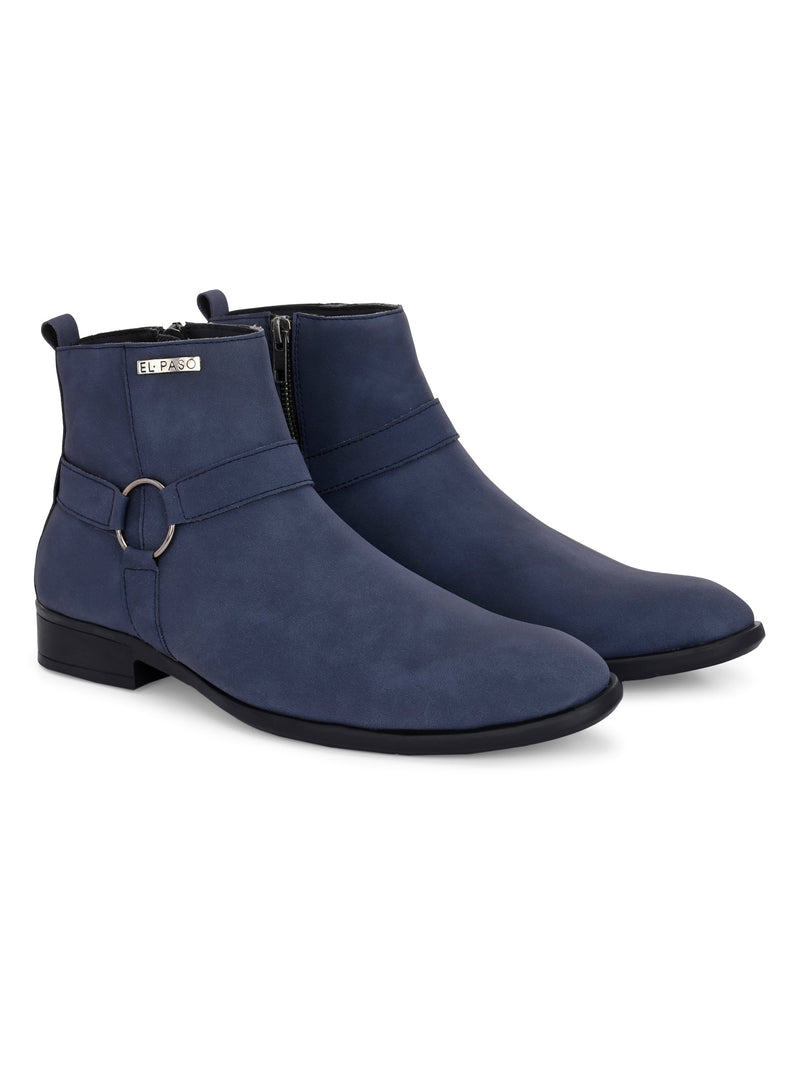 El Paso Men Faux Leather Casual Chelsea Boots-16