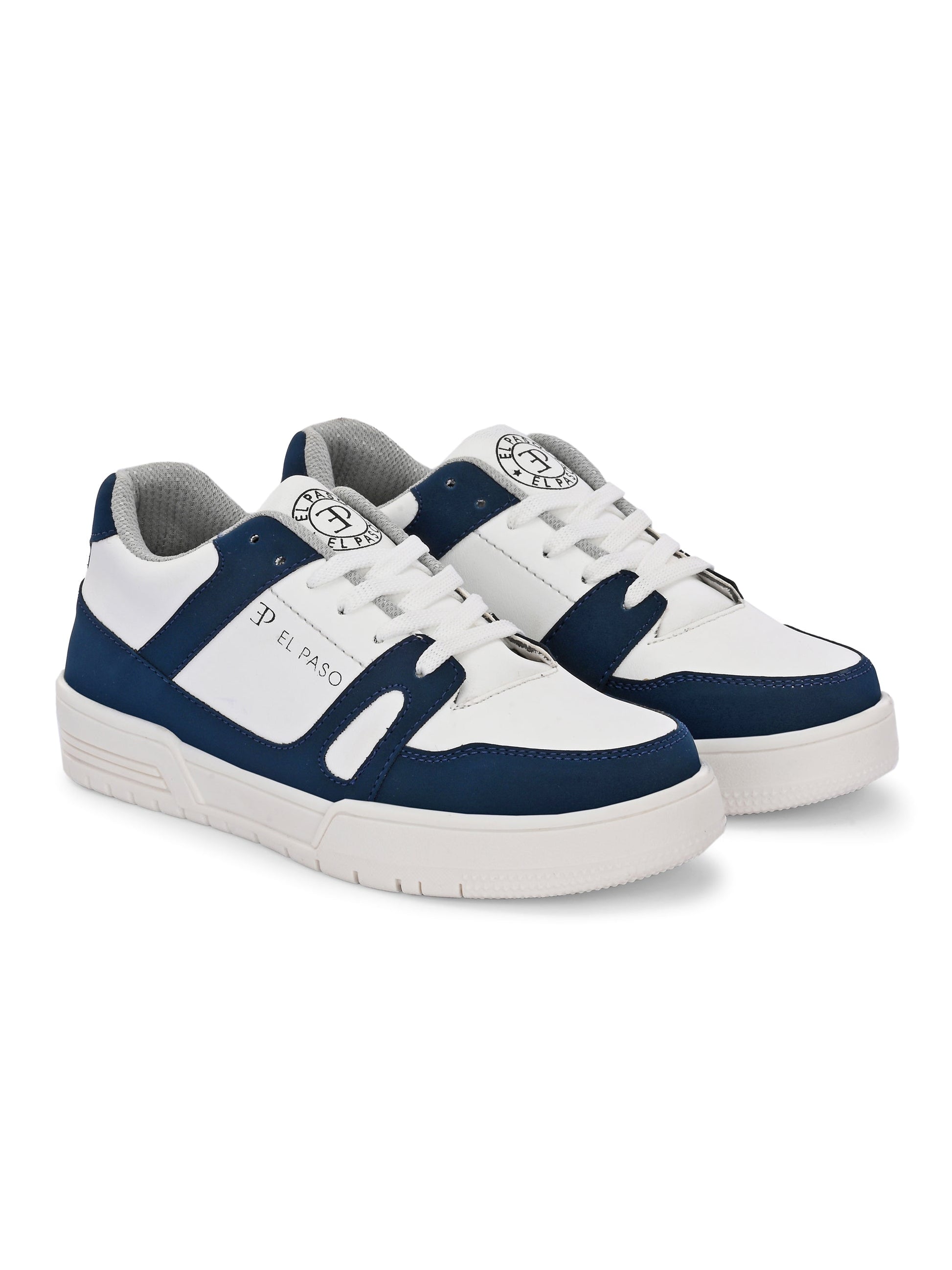 EL PASO Faux Leather Casual Shoes Lace Up Sneakers For Women-16