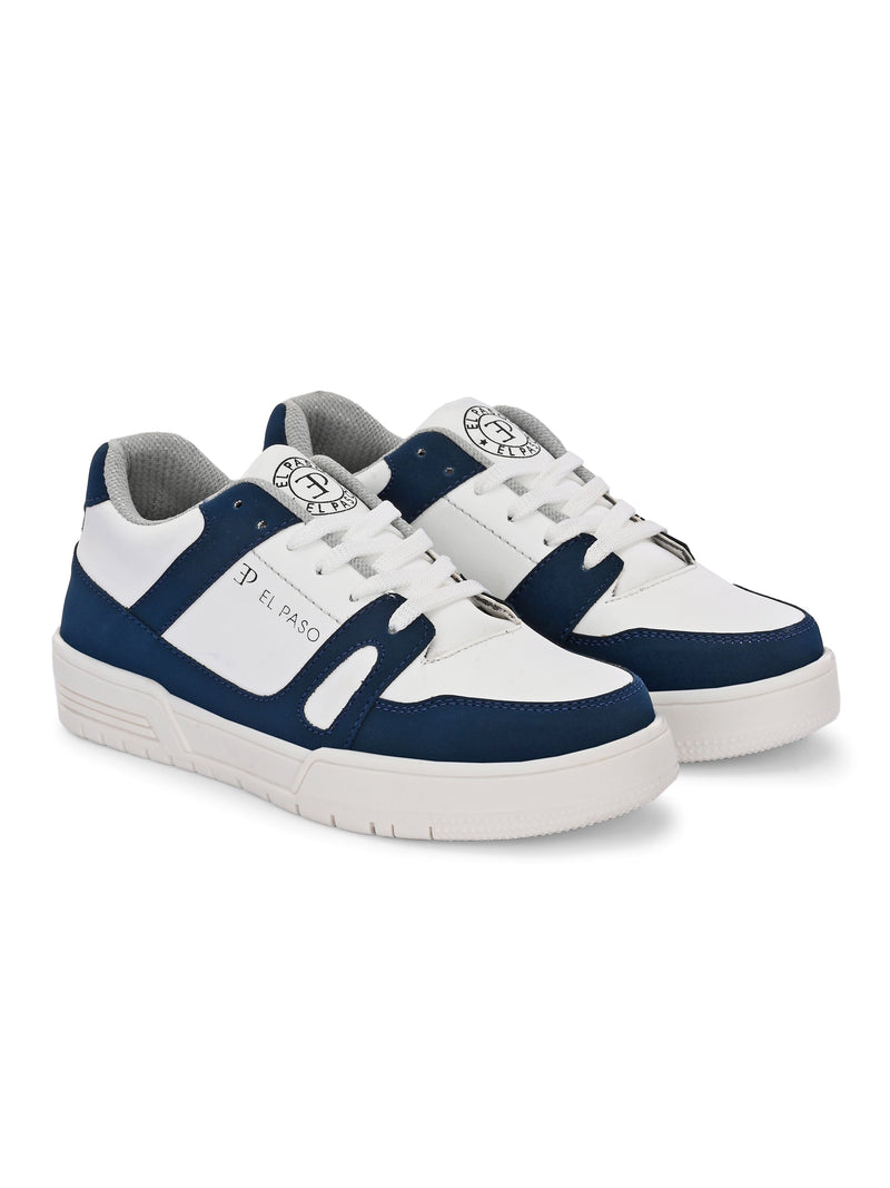 EL PASO Faux Leather Casual Shoes Lace Up Sneakers For Women-16