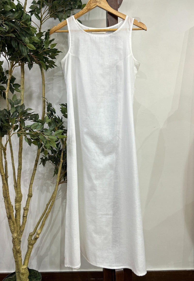 Solid Mul Cotton A Line Slip