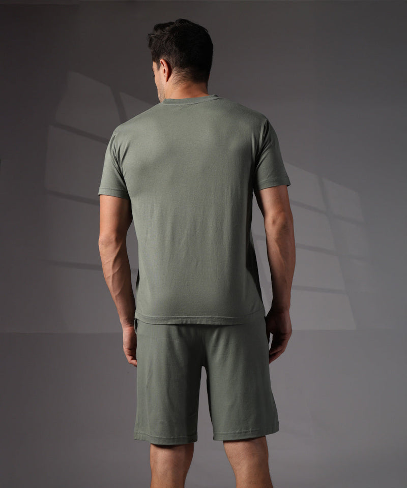 Naturefab Men's Organic Bamboo Co-ord Granite Green-7