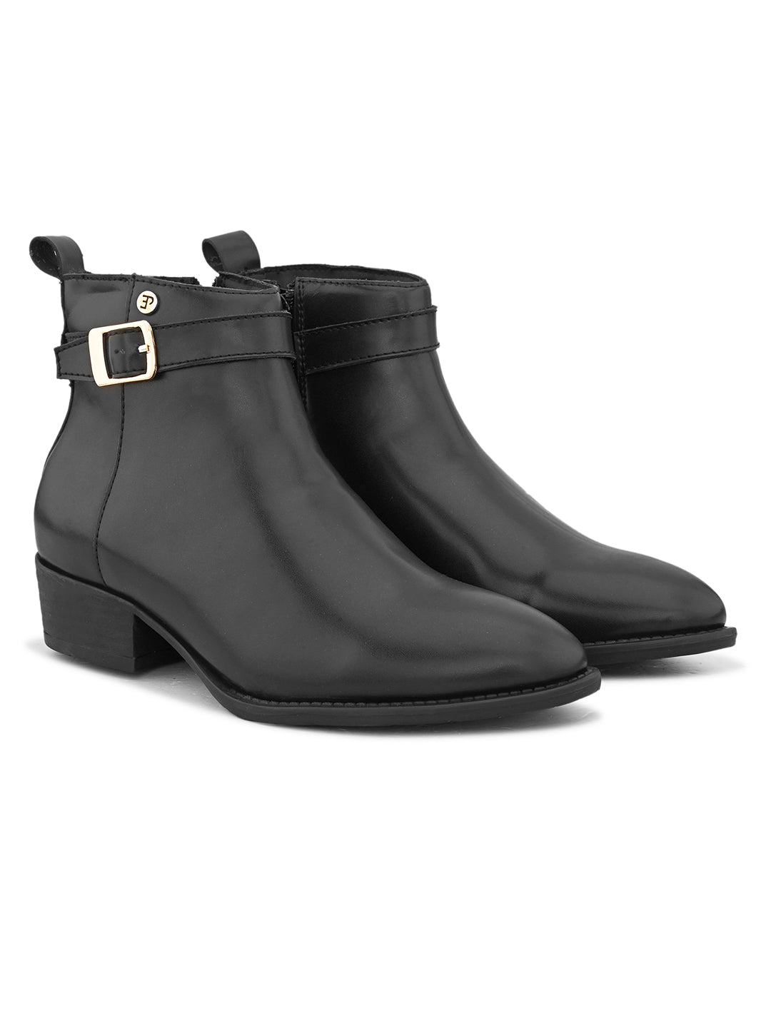 EL PASO Women Faux Leather Casual Chelsea Boots-6