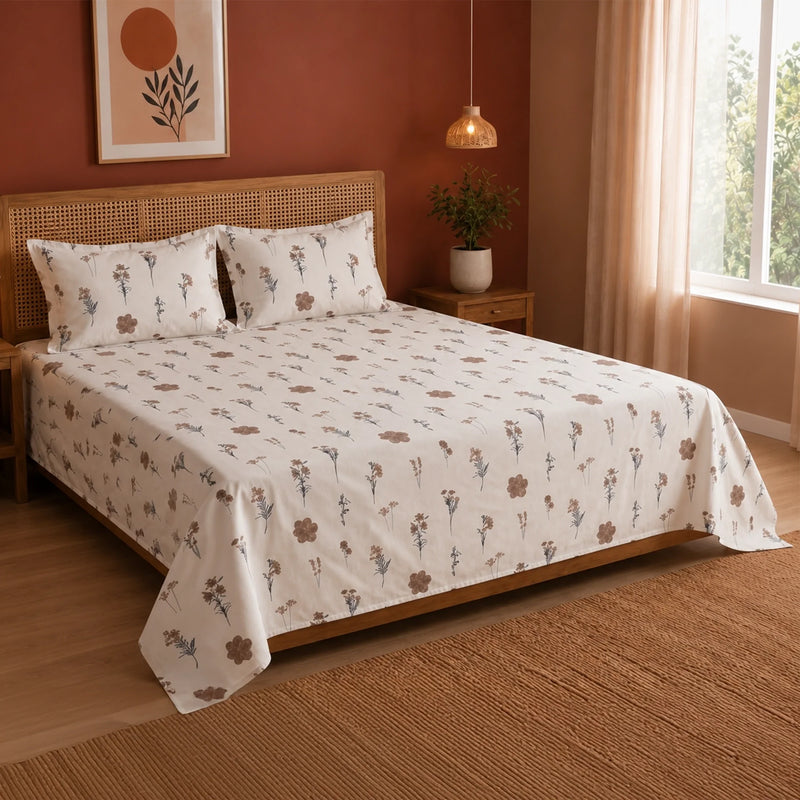 Prairie Charm - Floral Bedsheet-6