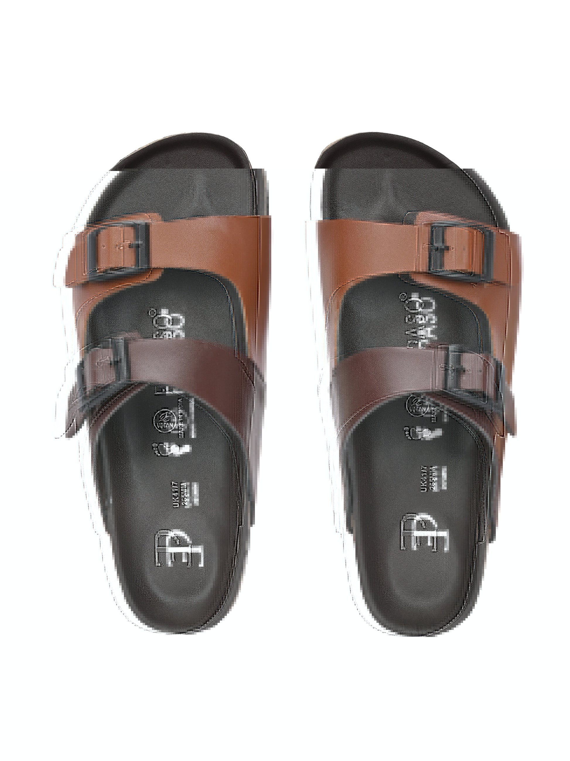 Elegant Sandstone Leather Slip-On Sandal-42