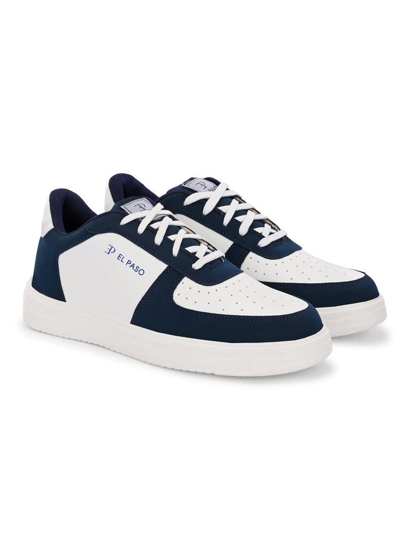 Men Solid Lace Up Sneakers-6