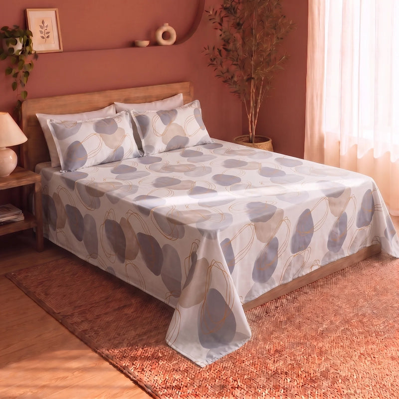 Spheres of Serenity - Floral Bedsheet (Multicolor)-9