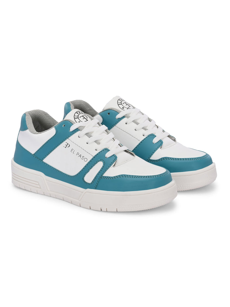 EL PASO Faux Leather Casual Shoes Lace Up Sneakers For Women-7