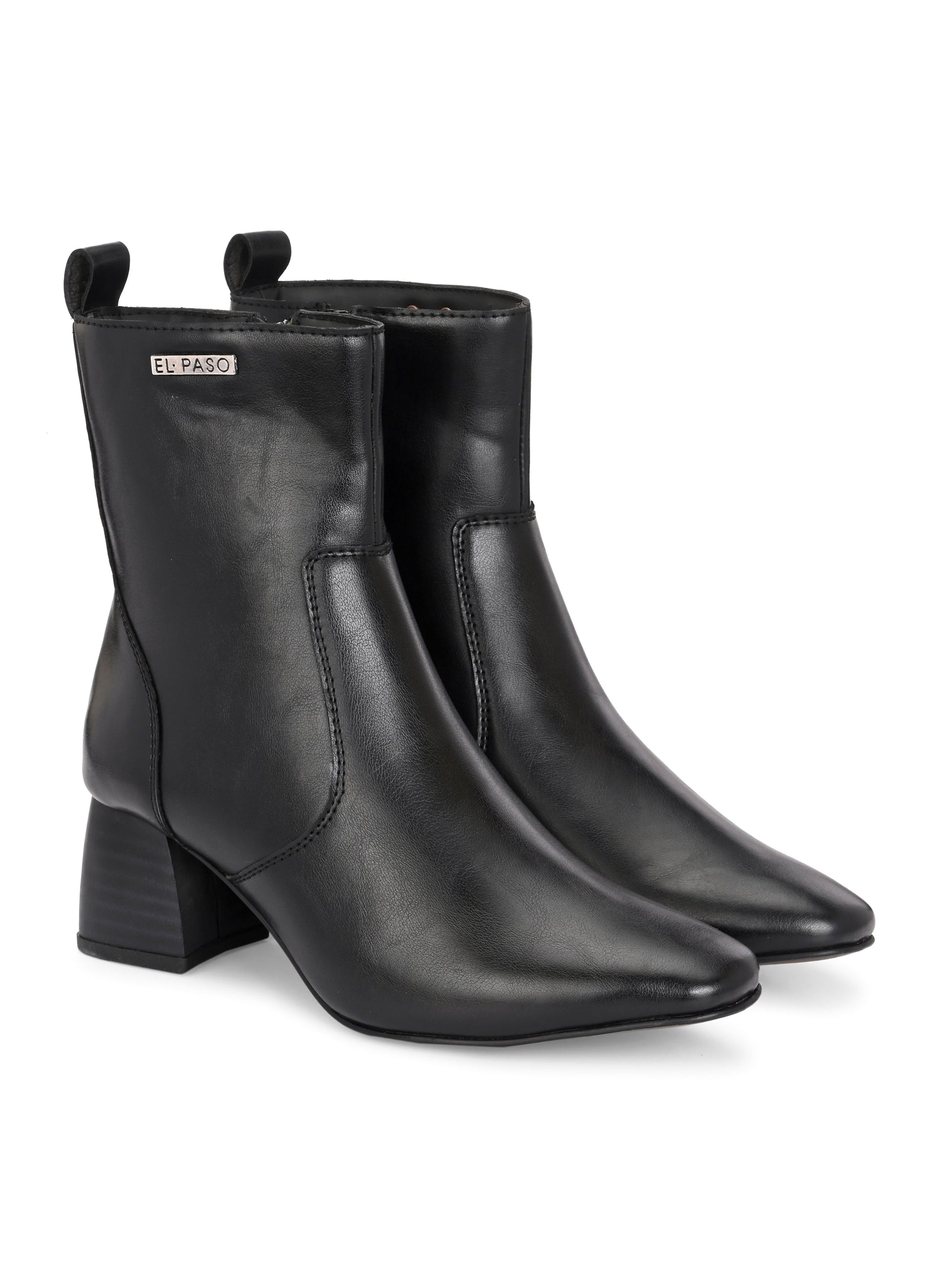 El Paso Women Faux Leather Casual Chelsea Boots-7