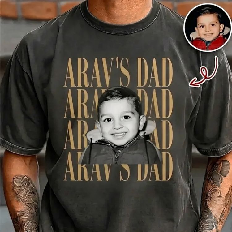 Custom Photo T-Shirt – Personalized Name & Picture-8