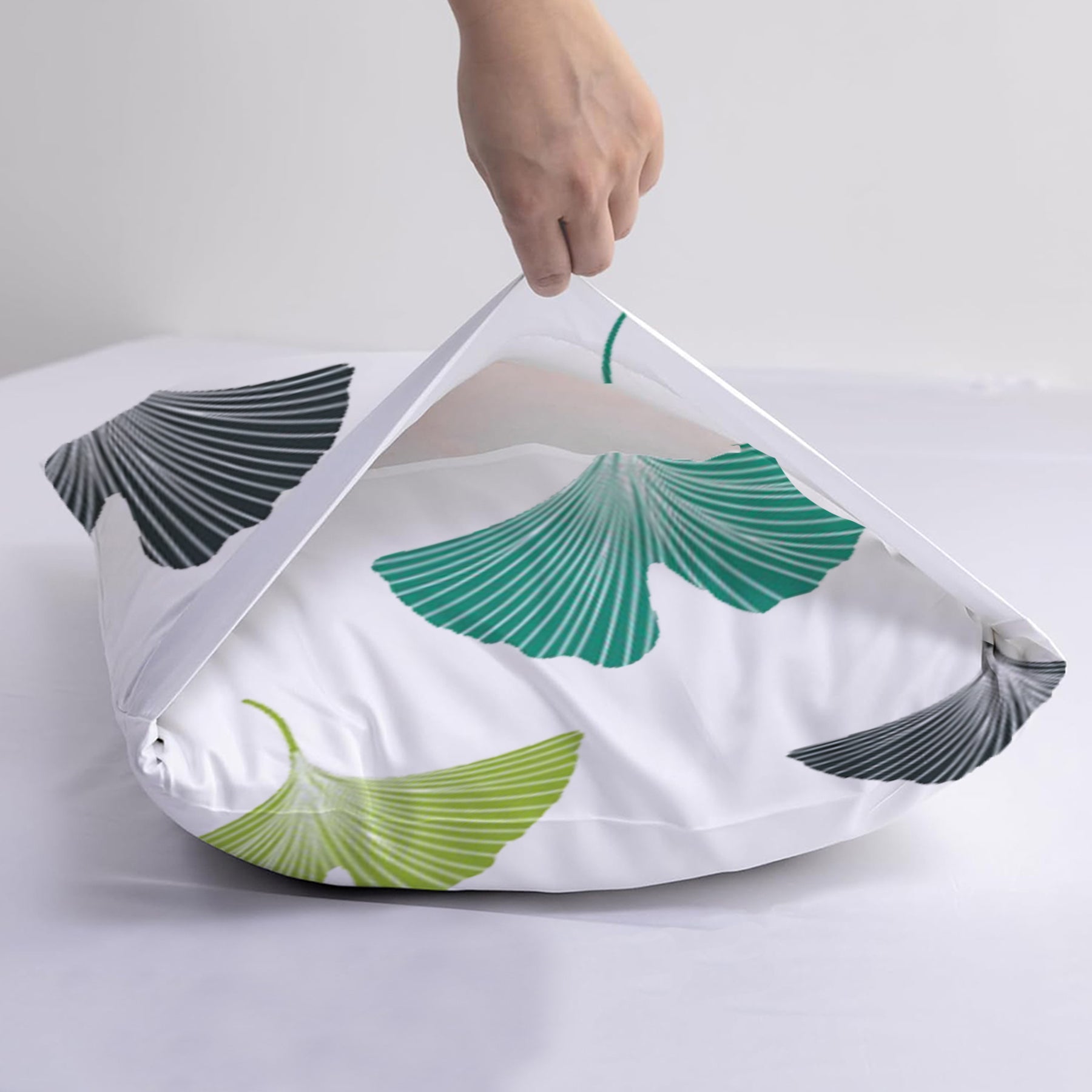 Imprimer Ginkyo - Printed Duvet Cover (Blue & Green)-3