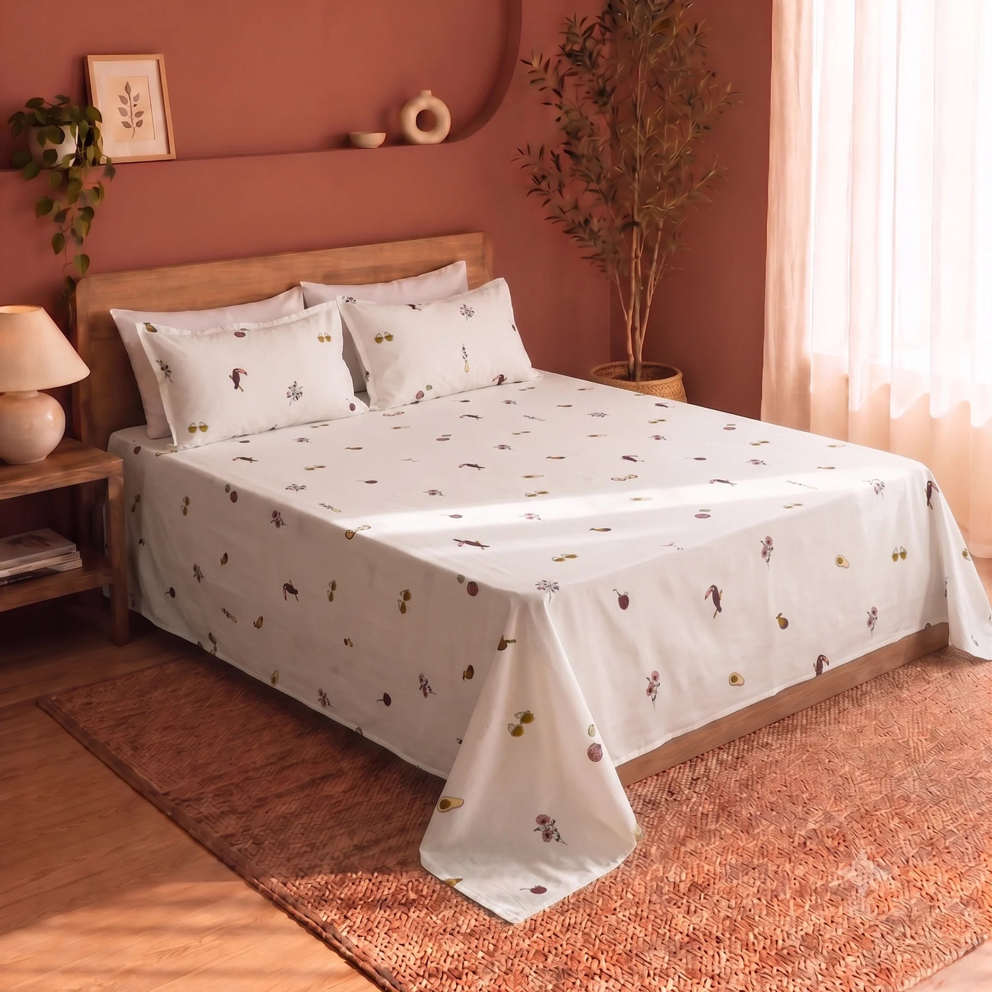 Imprimer Medley - Cartoon Printed Bedsheet (Multicolor)-7