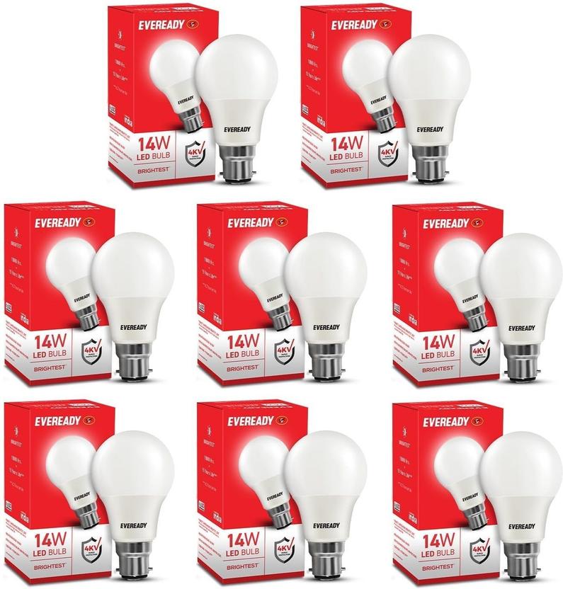 EVEREADY 14 W Basic Round B22 LED Bulb