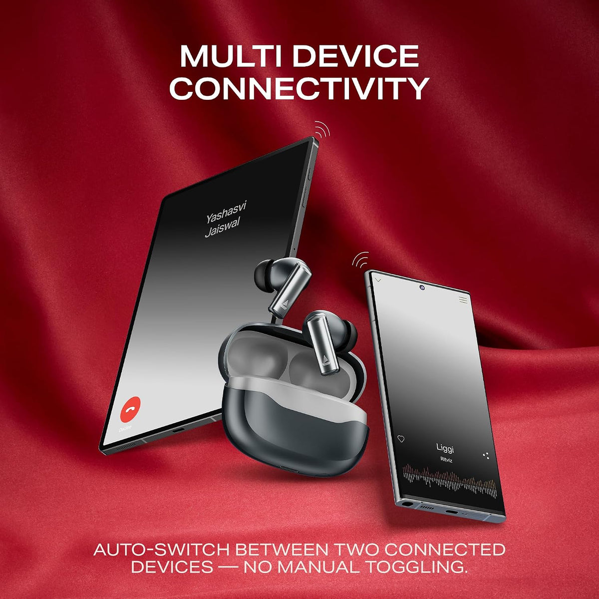 boAt boAt Airdopes Prime 701 ANC, 46dB Hybrid ANC, 50Hr Battery, Real Spatial Audio,Multidevice Connect,App Support, Bluetooth Earbuds, TWS Ear Buds Wireless Earphones with mic (Obsidian Black) Obsidian Grey - image 11