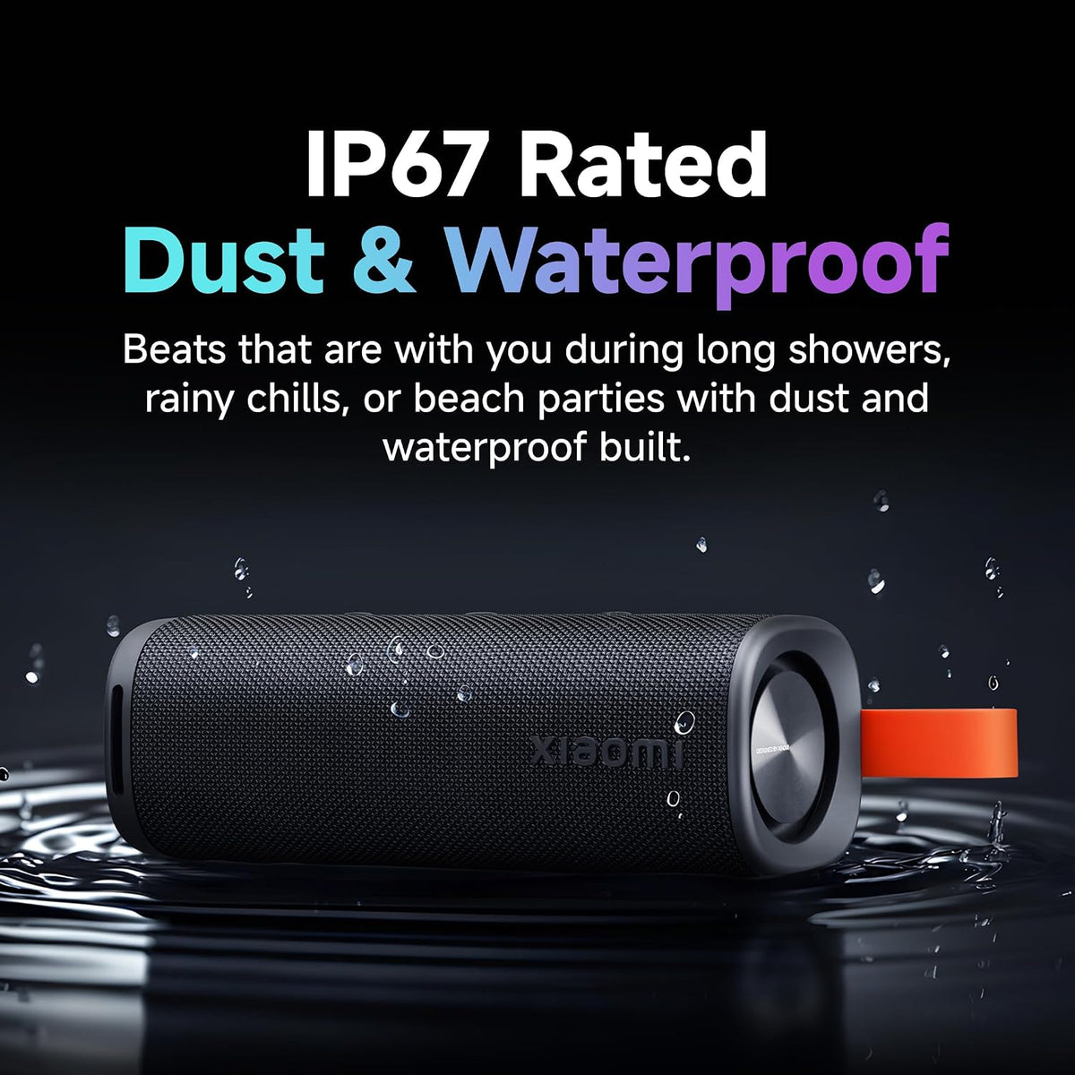 XIAOMI XIAOMI Sound Outdoor Speaker (Black) | 30W Hi-Quality Speaker with Mic | Upto 12hrs Playback Time | IP67 Waterproof & Type C | Wireless Stereo Pairing - image 7
