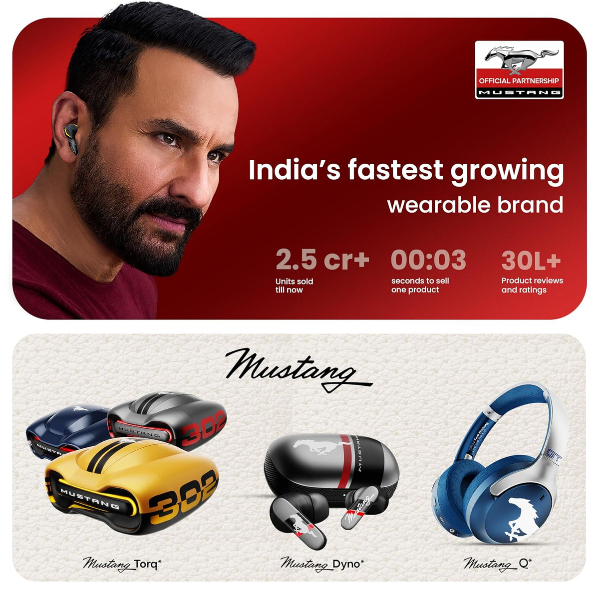 GOBOULT GOBOULT Mustang Torq Wireless in Ear Earbuds with 60H Playtime, App Support, Quad Mic ENC, 45ms Low Latency, 13mm Driver, Breathing LEDs, Made in India Ear Buds Wireless (Yellow) - image 11