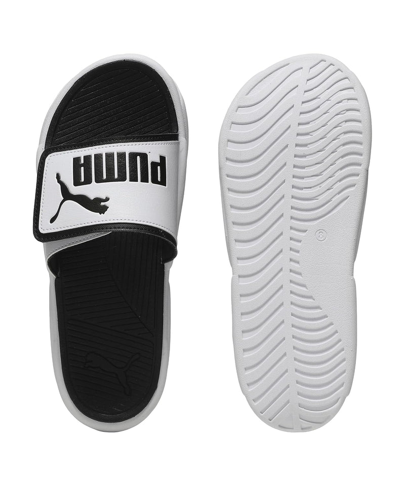 PUMA Royalcat Comfort Slides - White-Black