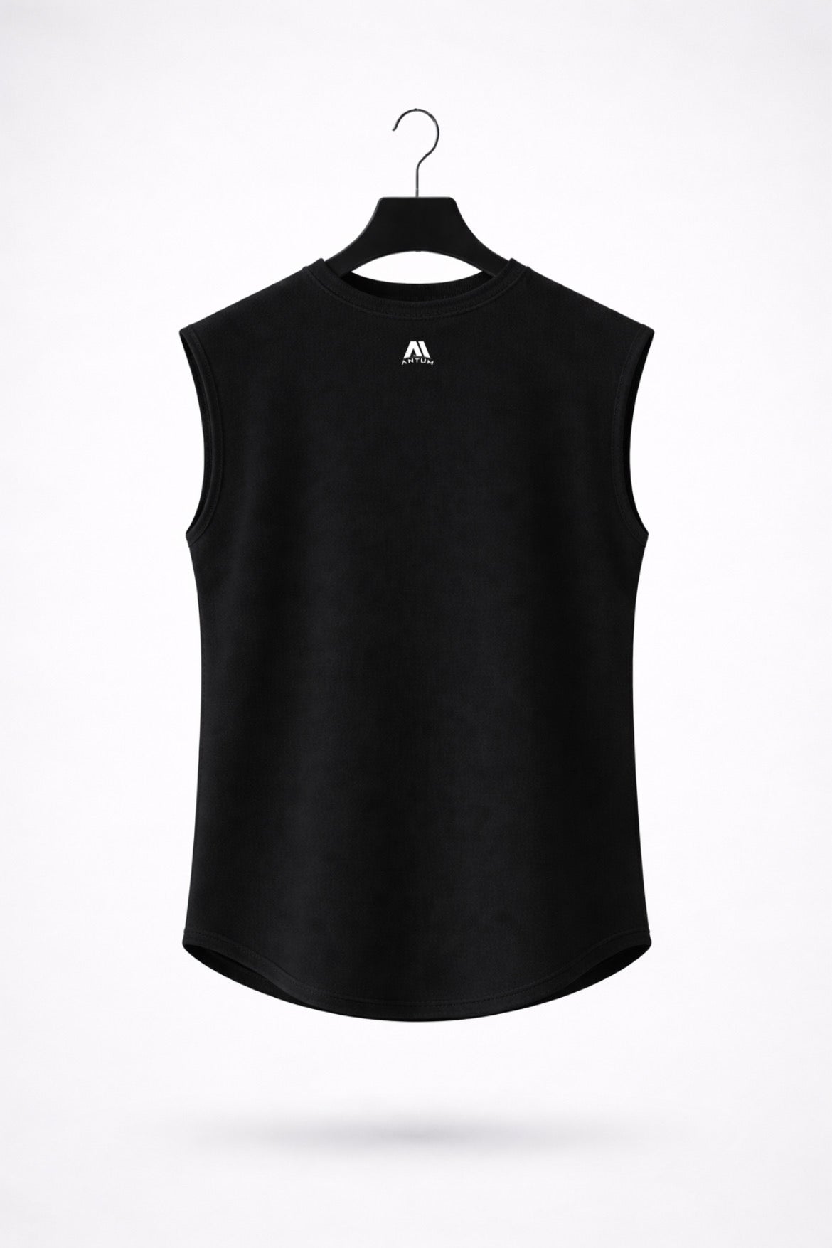 Black Drop Shoulder Sleeveless