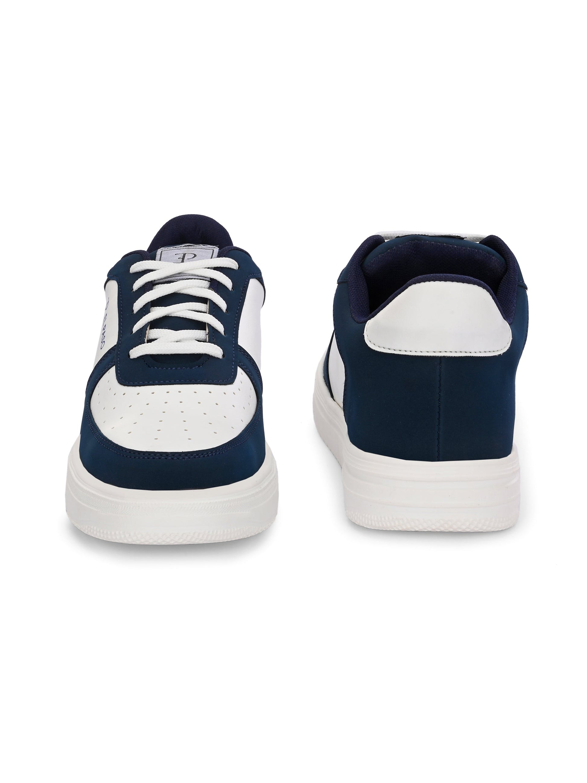 Men Solid Lace Up Sneakers-5