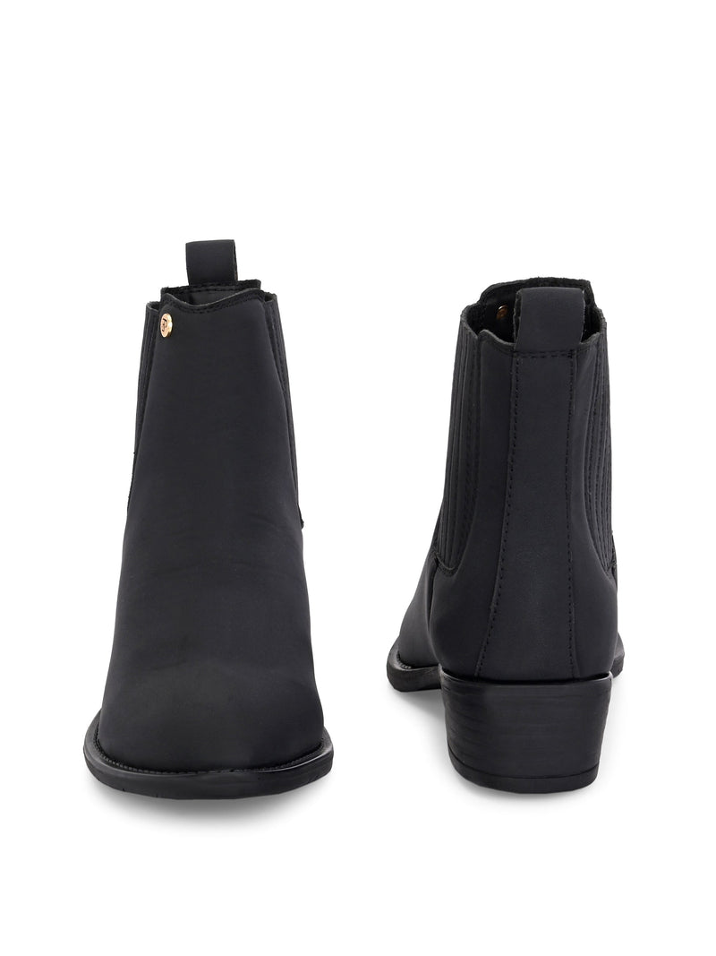 El Paso Women Faux Leather Casual Chelsea Boots-8