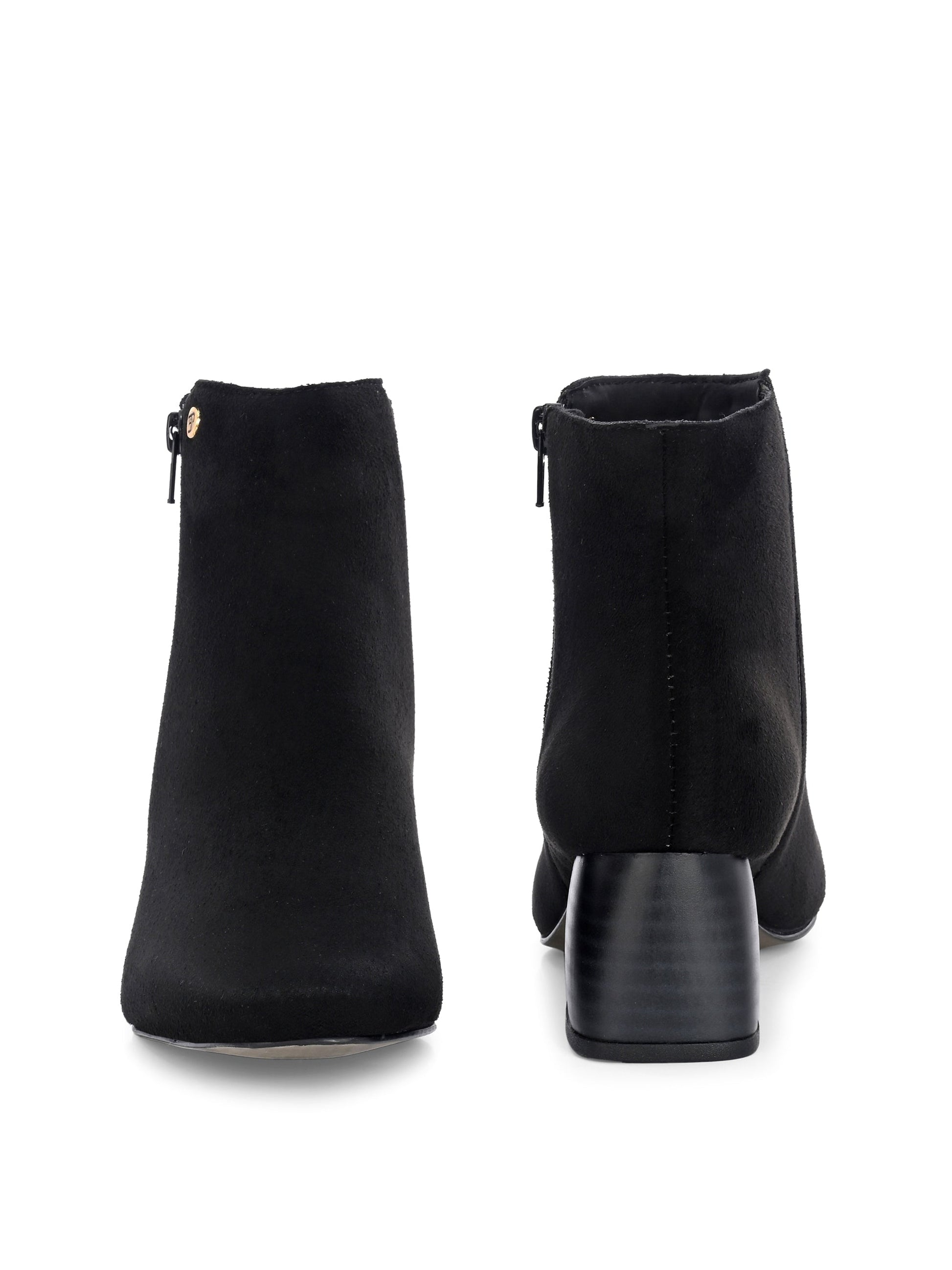 EL PASO Women Suede Faux Leather Casual Chelsea Boots-7
