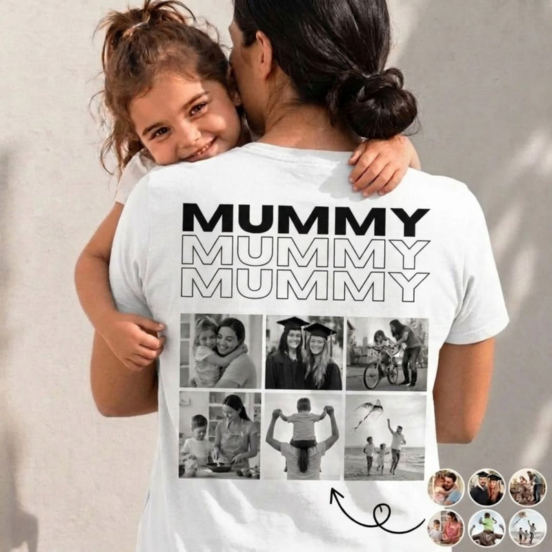 Personalized Photo Collage T-Shirt – Papa, Daddy, Mummy or Any Name-2