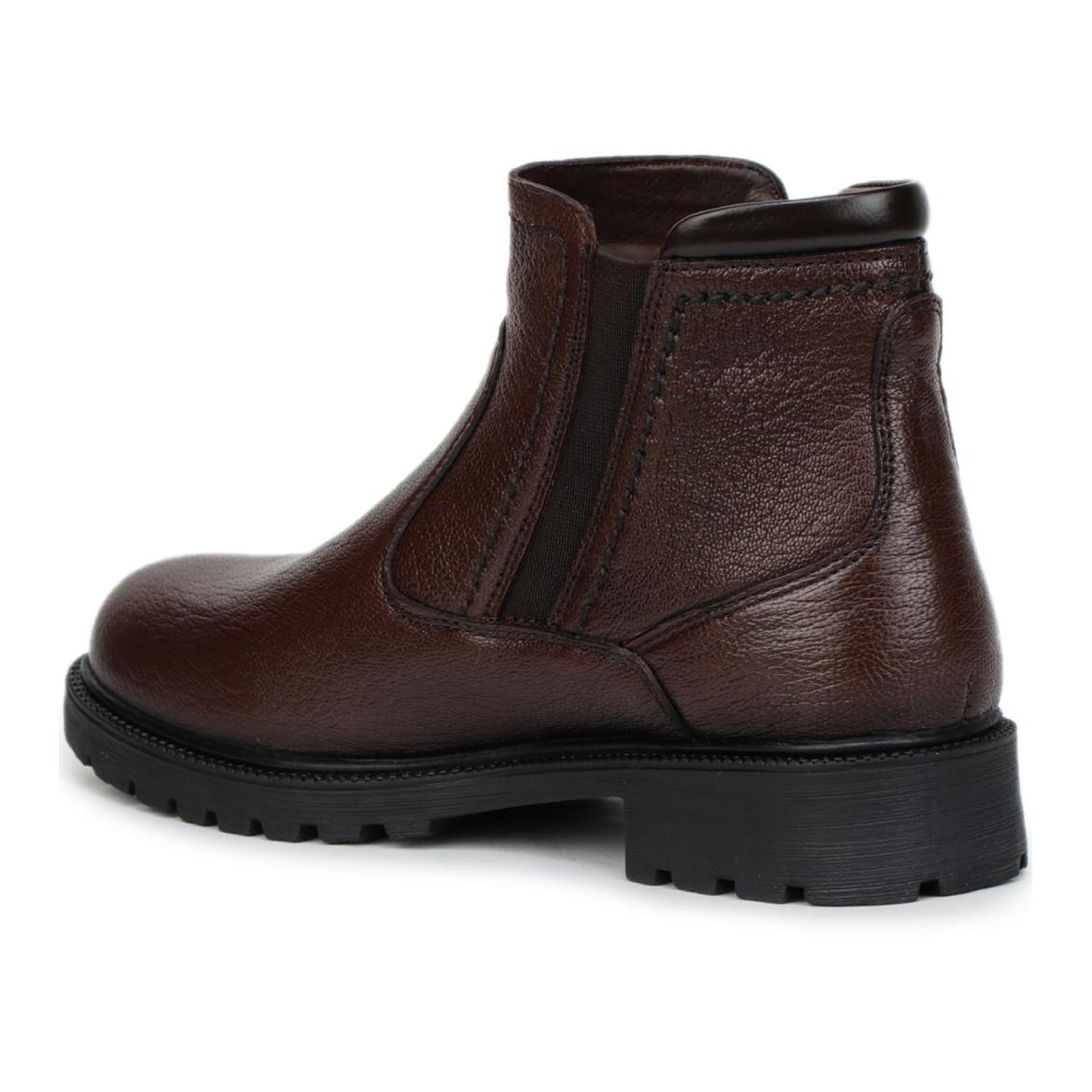 Genuine Leather Zipper Boots for Women - 9051