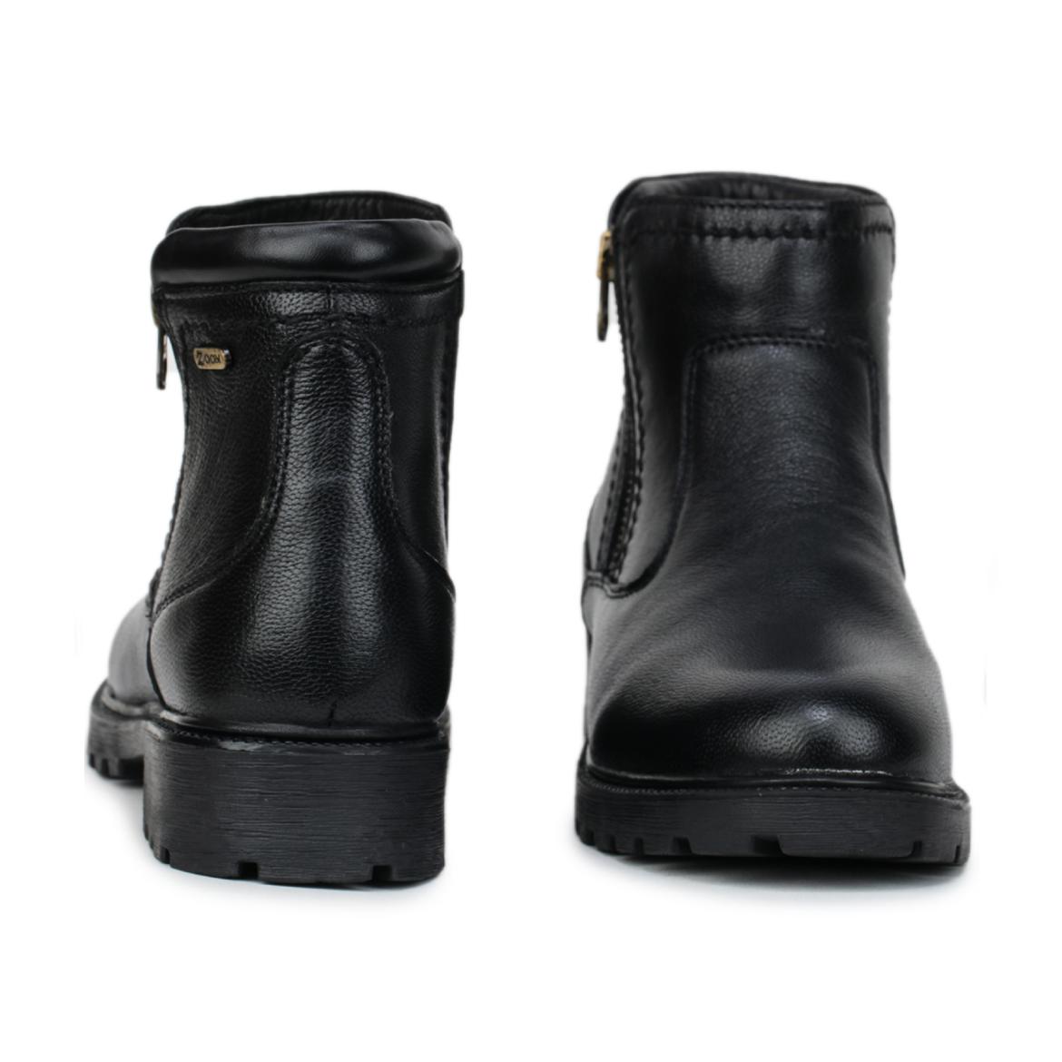 Genuine Leather Zipper Boots for Women - 9051