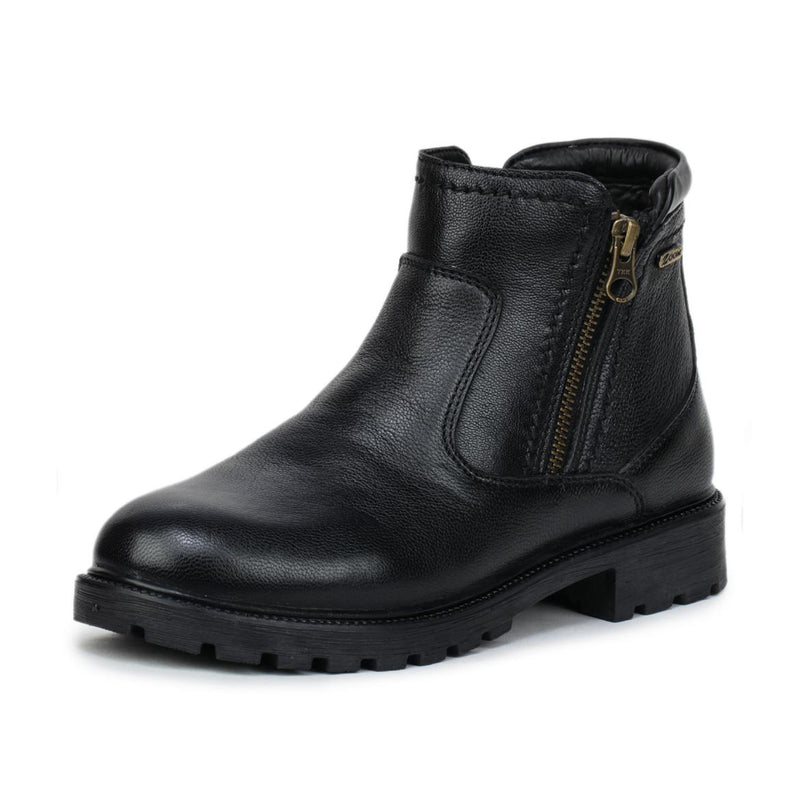 Genuine Leather Zipper Boots for Women - 9051