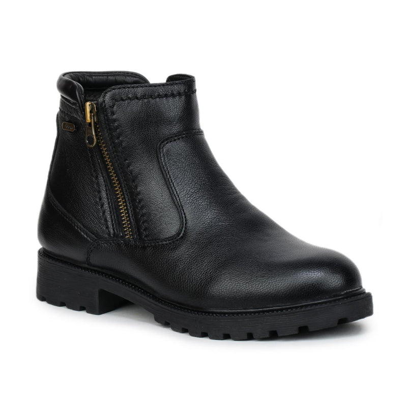 Genuine Leather Zipper Boots for Women - 9051